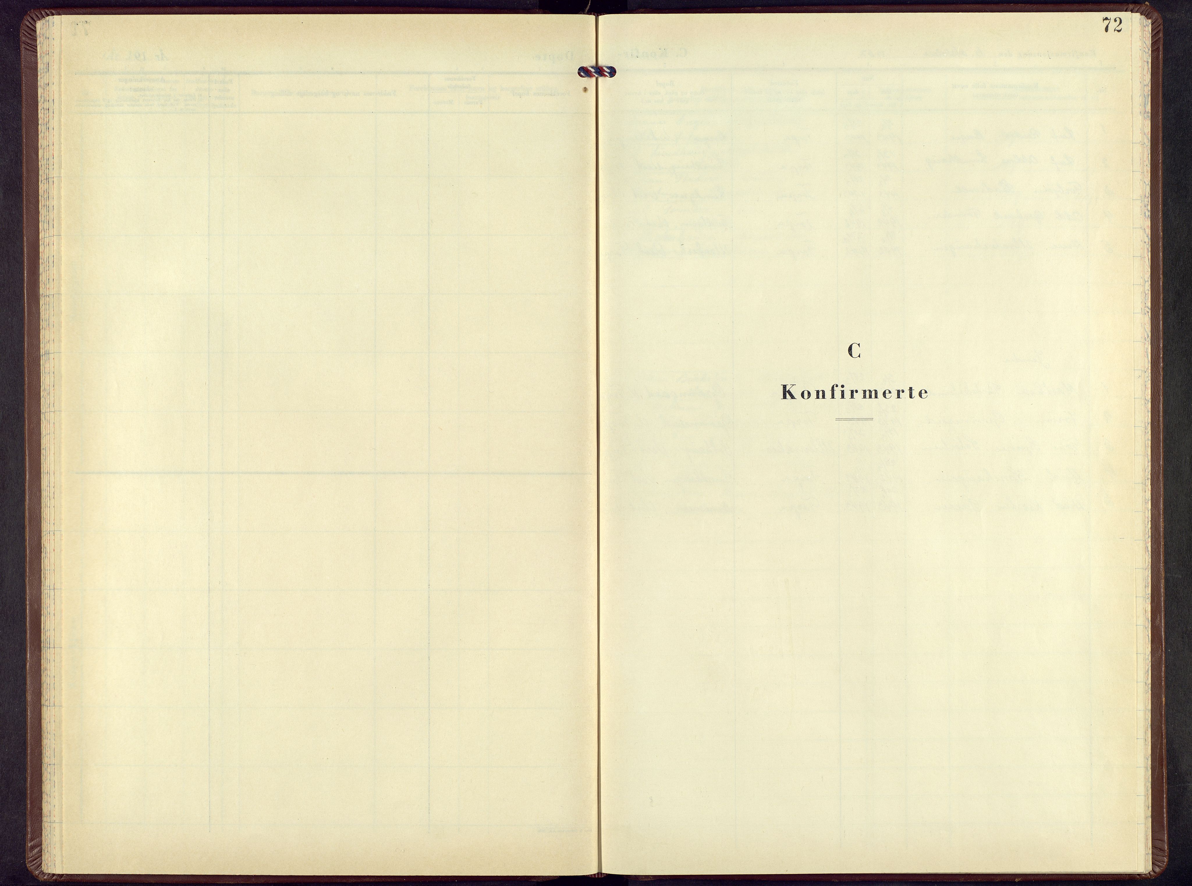 Nordre Land prestekontor, SAH/PREST-124/H/Ha/Hab/L0010: Parish register (copy) no. 10, 1957-1968, p. 72