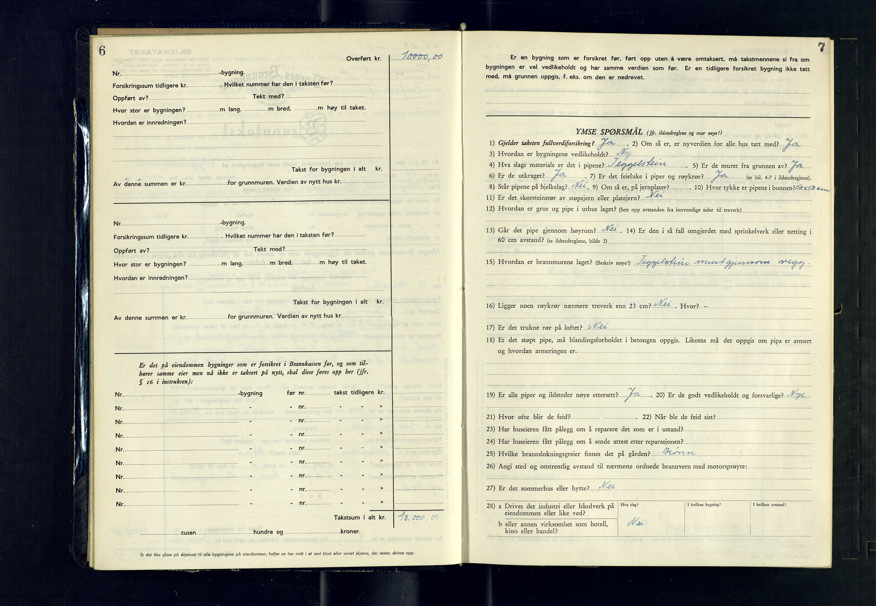 Alta lensmannskontor, AV/SATØ-S-1165/O/Ob/L0179: Branntakstprotokoll, 1946-1949, p. 6-7