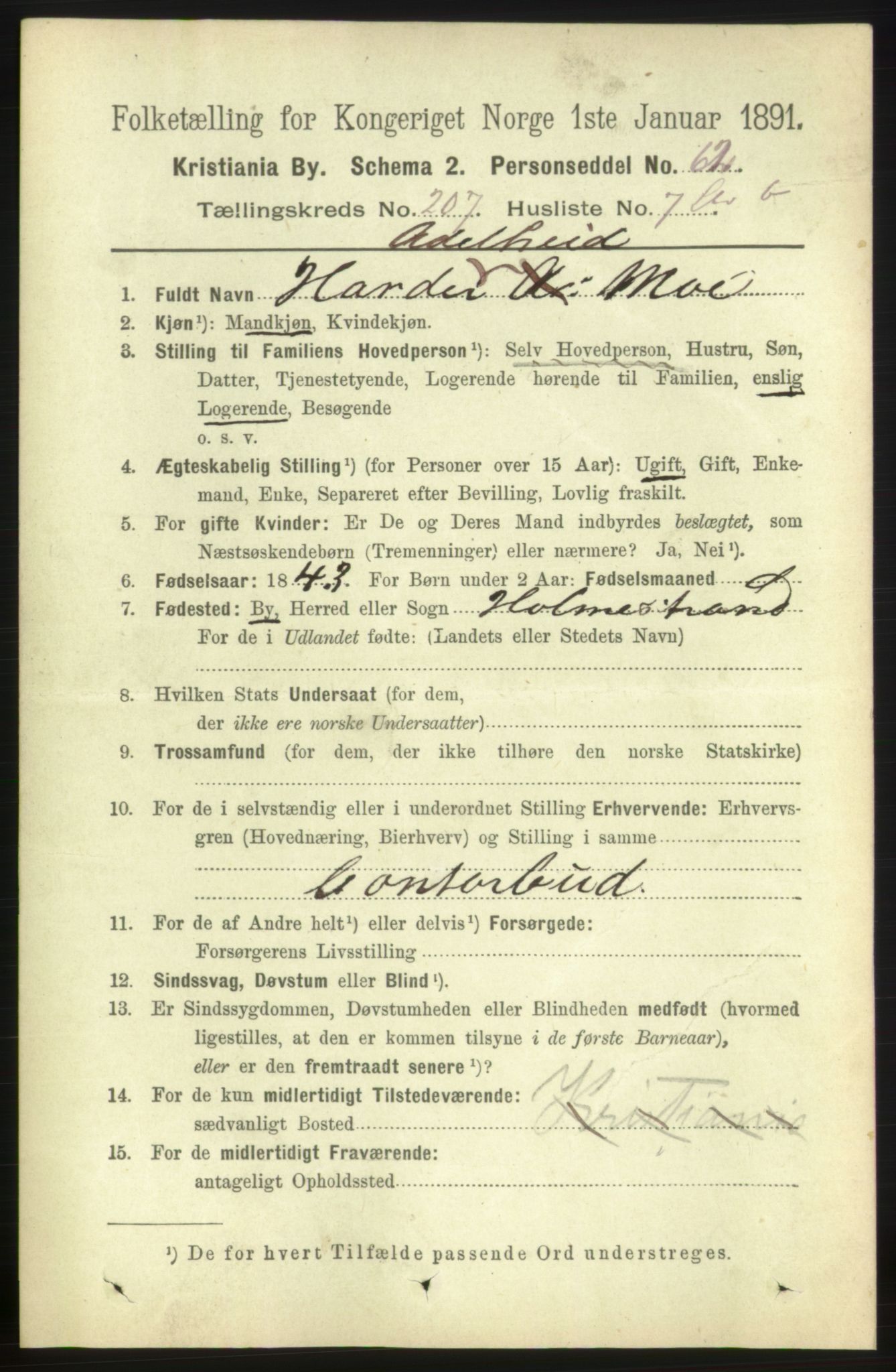 RA, 1891 census for 0301 Kristiania, 1891, p. 124666