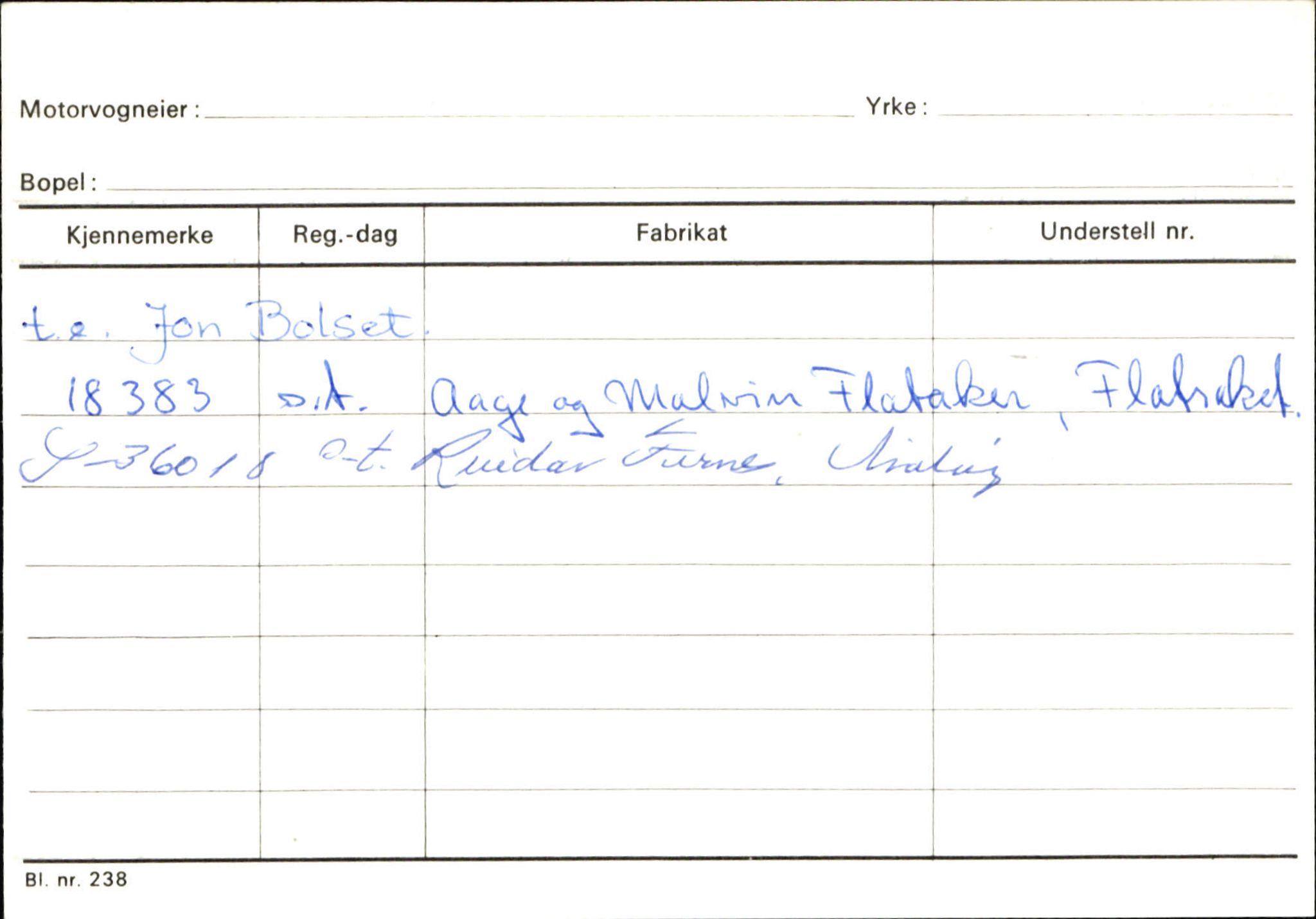 Statens vegvesen, Sogn og Fjordane vegkontor, AV/SAB-A-5301/4/F/L0133: Eigarregister Bremanger A-Å. Gaular A-H, 1945-1975, p. 438