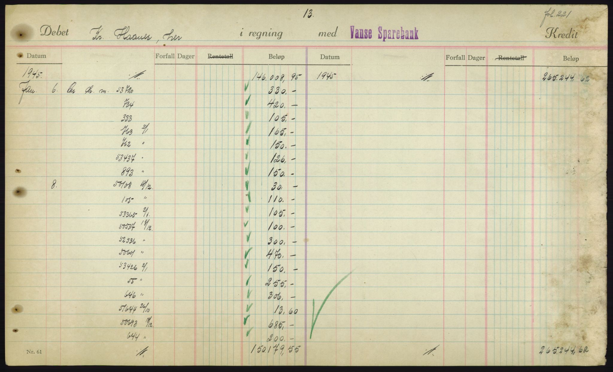 Forsvarsdepartementet, 10. kontor / Oppgjørskontoret, AV/RA-RAFA-1225/D/Db/L0180: Lista oppgjørskontor, 1942-1952, p. 2011