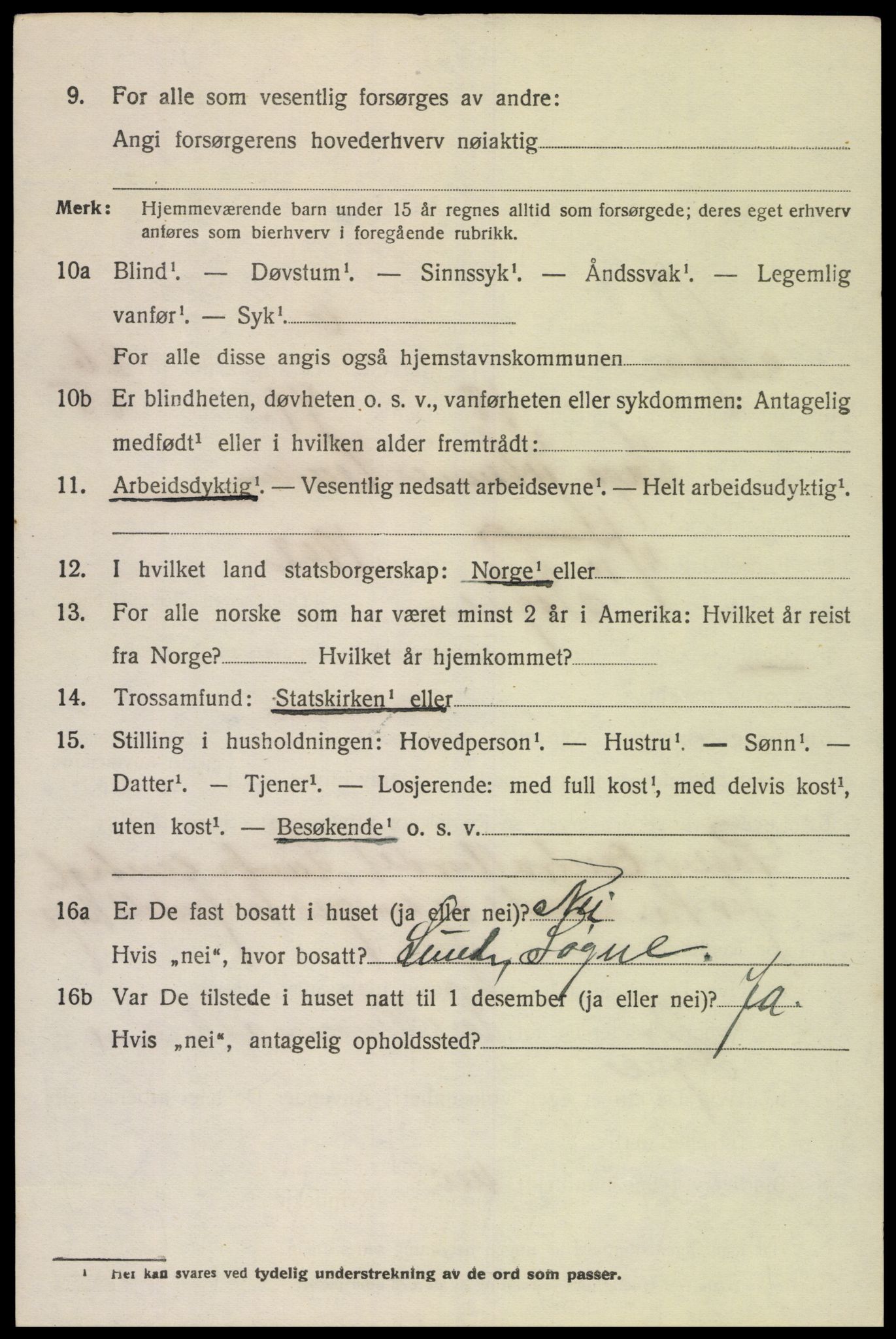 SAK, 1920 census for Søgne, 1920, p. 4792