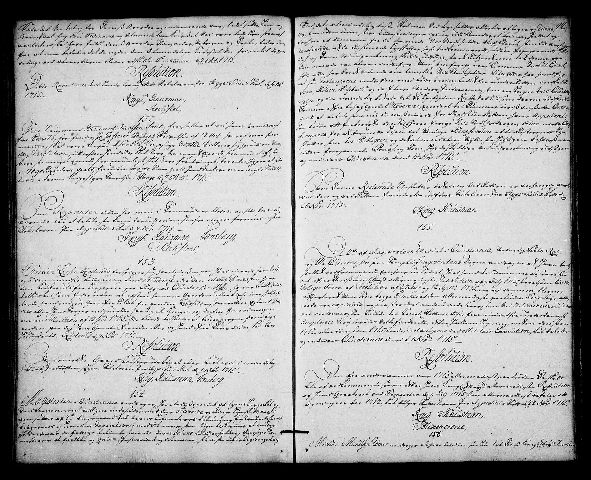 Stattholderembetet 1572-1771, AV/RA-EA-2870/Ag/L0003: Supplikasjons- og resolusjonsprotokoll, 1715-1717, p. 41b-42a