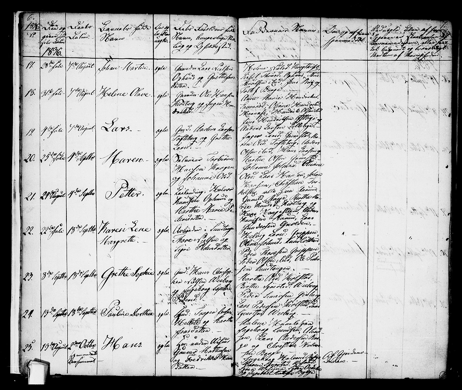 Borge prestekontor Kirkebøker, AV/SAO-A-10903/F/Fa/L0004: Parish register (official) no. I 4, 1836-1848, p. 6-7