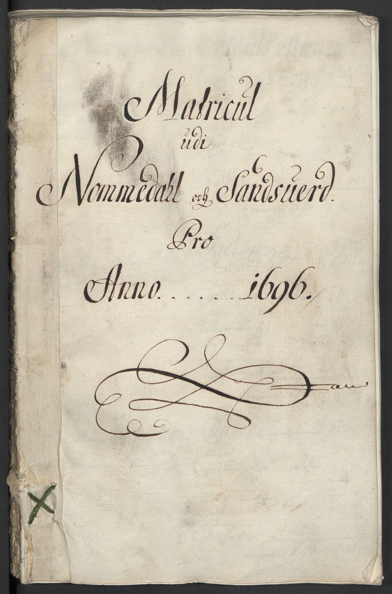 Rentekammeret inntil 1814, Reviderte regnskaper, Fogderegnskap, RA/EA-4092/R24/L1576: Fogderegnskap Numedal og Sandsvær, 1696-1697, p. 40