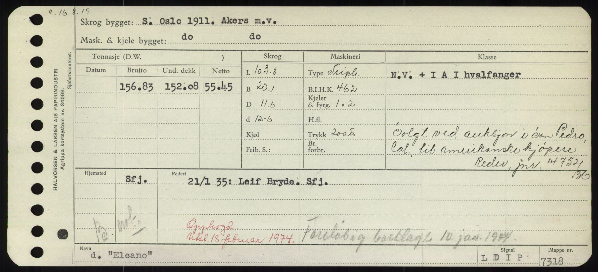 Sjøfartsdirektoratet med forløpere, Skipsmålingen, AV/RA-S-1627/H/Hd/L0009: Fartøy, E, p. 229