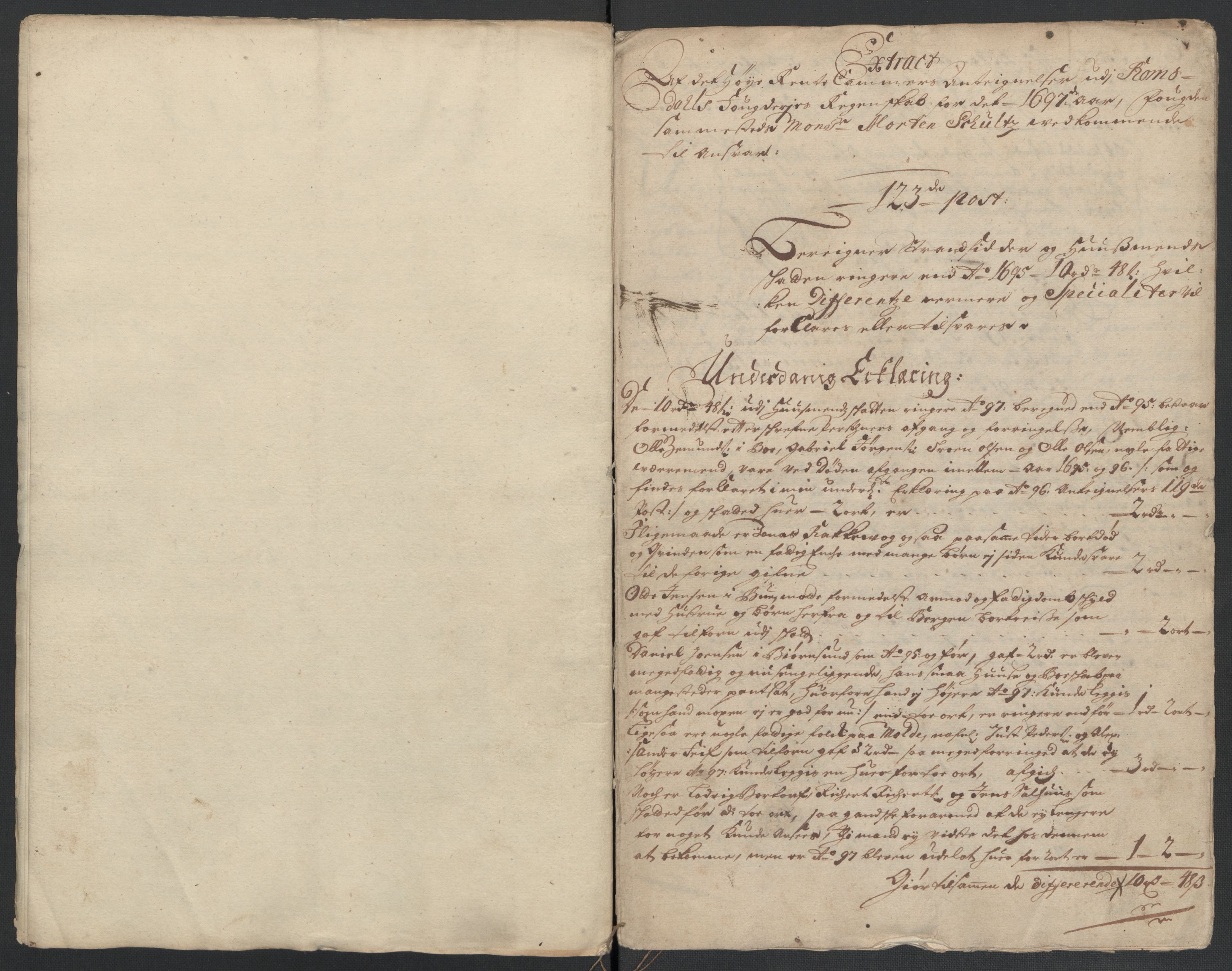 Rentekammeret inntil 1814, Reviderte regnskaper, Fogderegnskap, AV/RA-EA-4092/R55/L3653: Fogderegnskap Romsdal, 1697-1698, p. 219