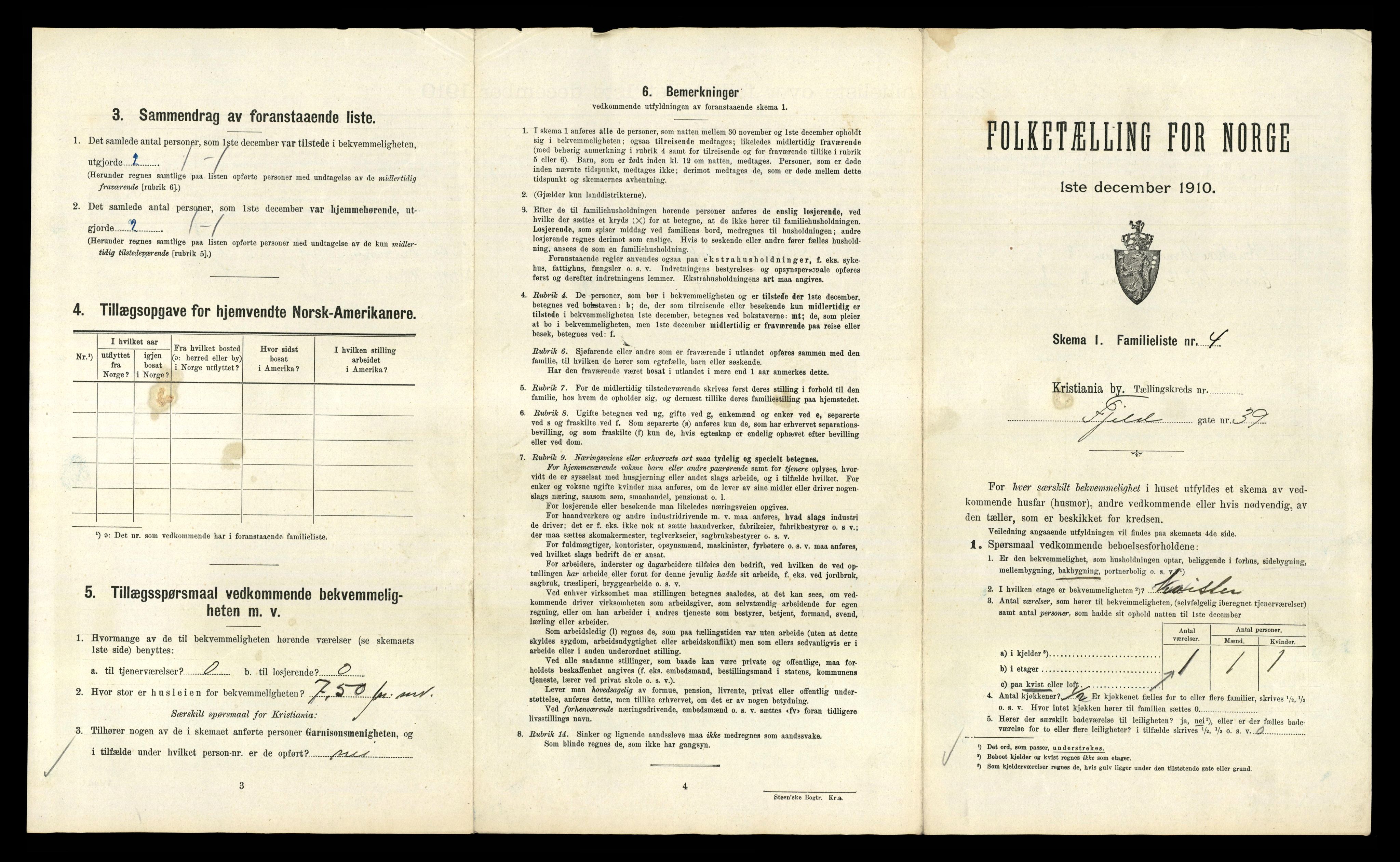 RA, 1910 census for Kristiania, 1910, p. 24133