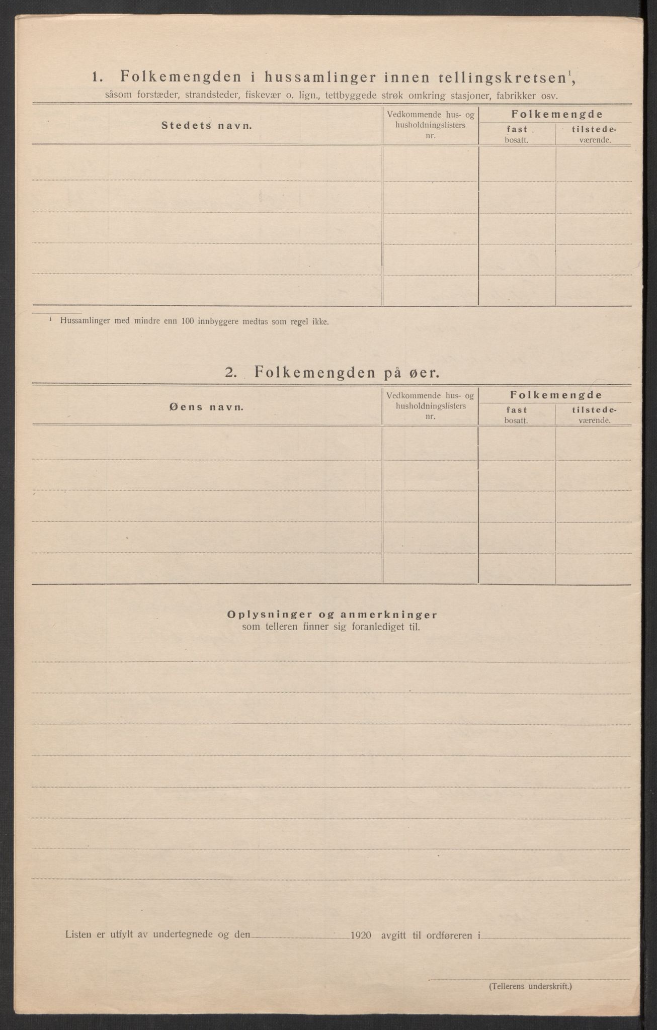 SAK, 1920 census for Oddernes, 1920, p. 12