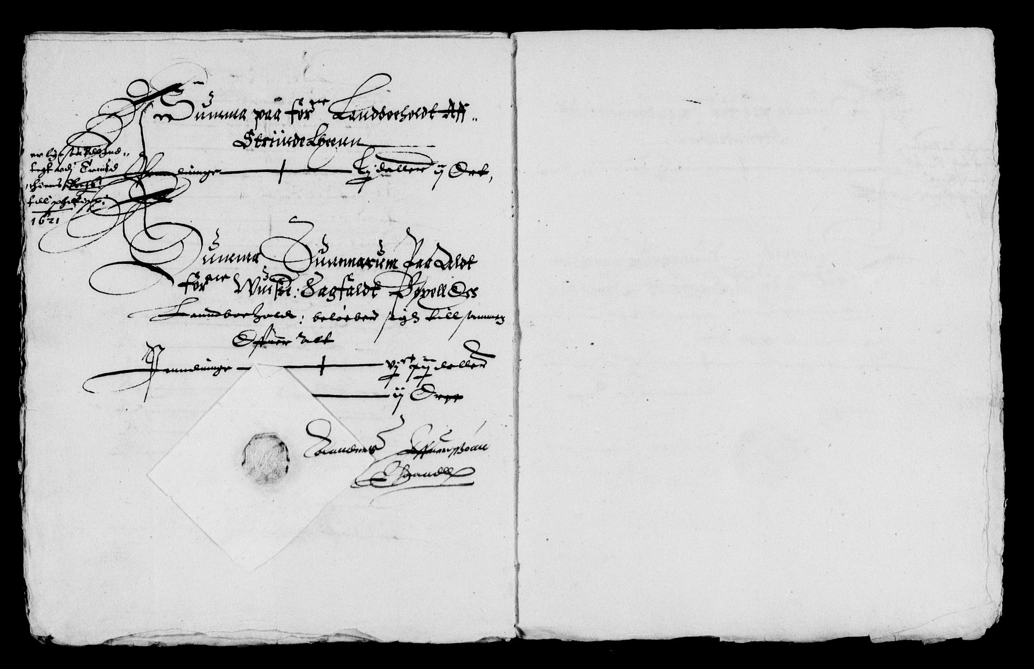 Rentekammeret inntil 1814, Reviderte regnskaper, Lensregnskaper, AV/RA-EA-5023/R/Rb/Rbw/L0020: Trondheim len, 1620-1621