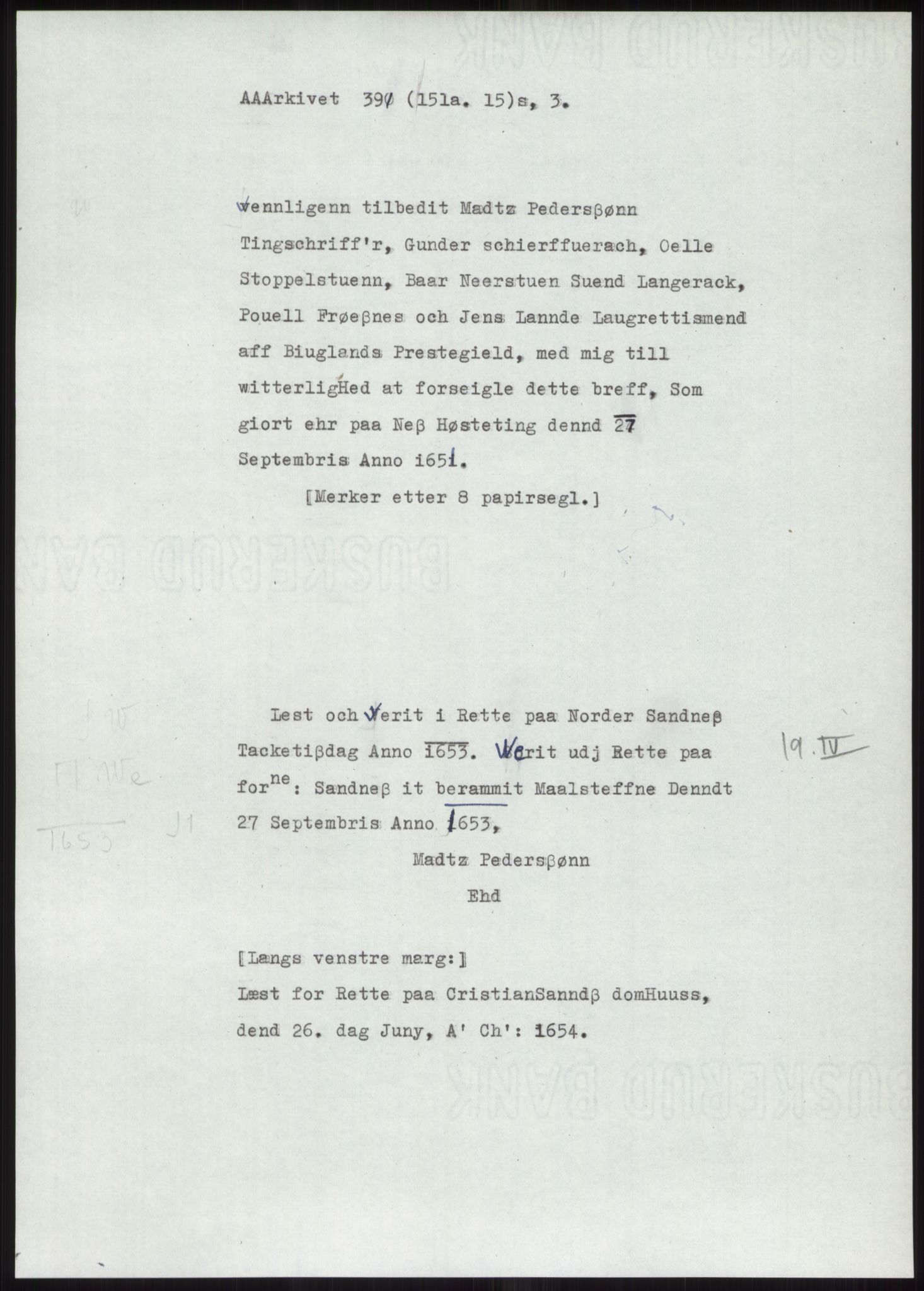 Samlinger til kildeutgivelse, Diplomavskriftsamlingen, AV/RA-EA-4053/H/Ha, p. 1266