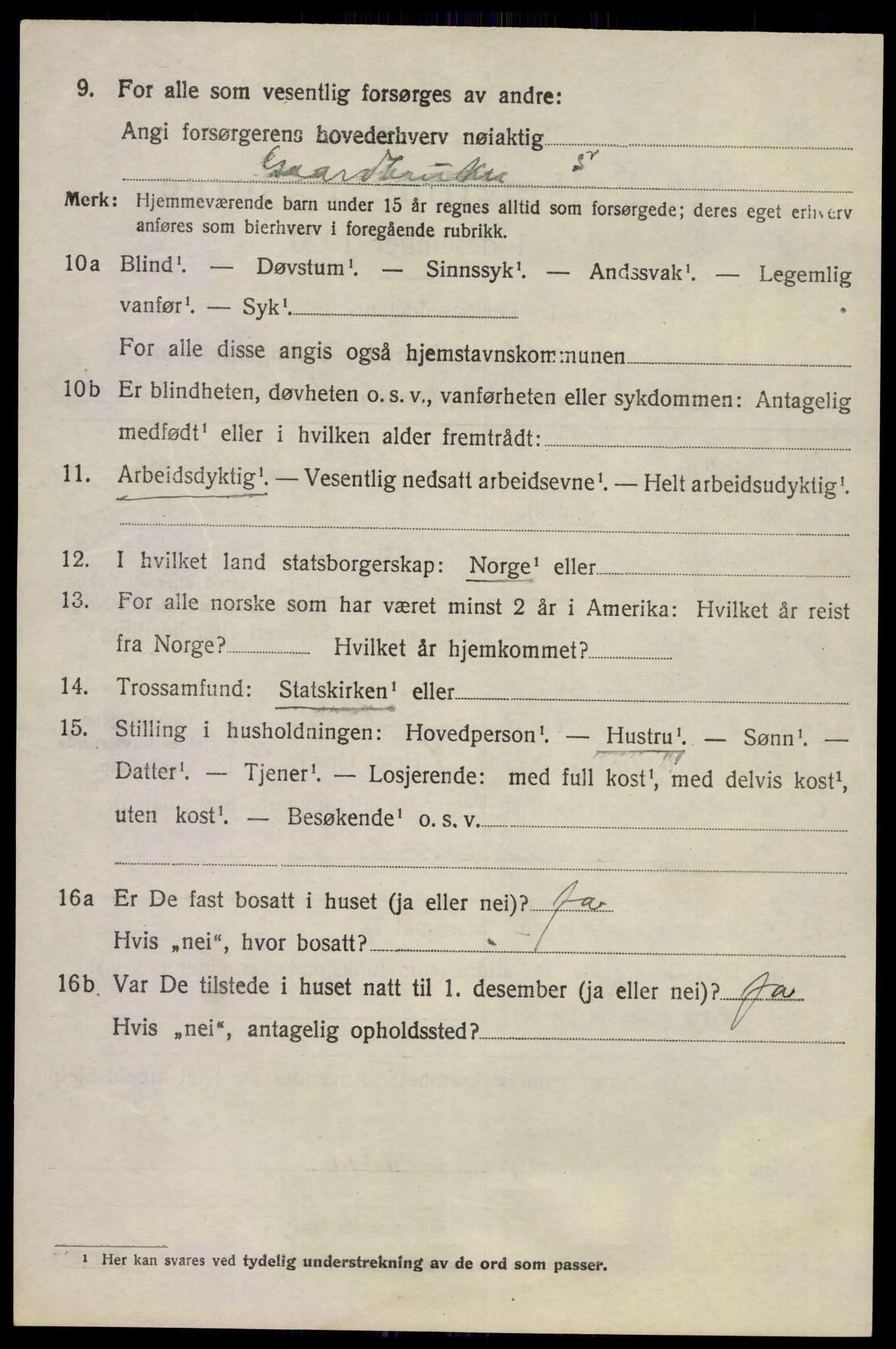 SAKO, 1920 census for Våle, 1920, p. 5831