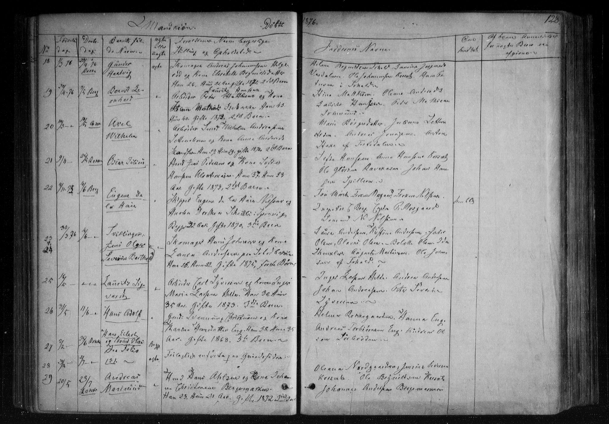 Berg prestekontor Kirkebøker, AV/SAO-A-10902/F/Fa/L0005: Parish register (official) no. I 5, 1861-1877, p. 128