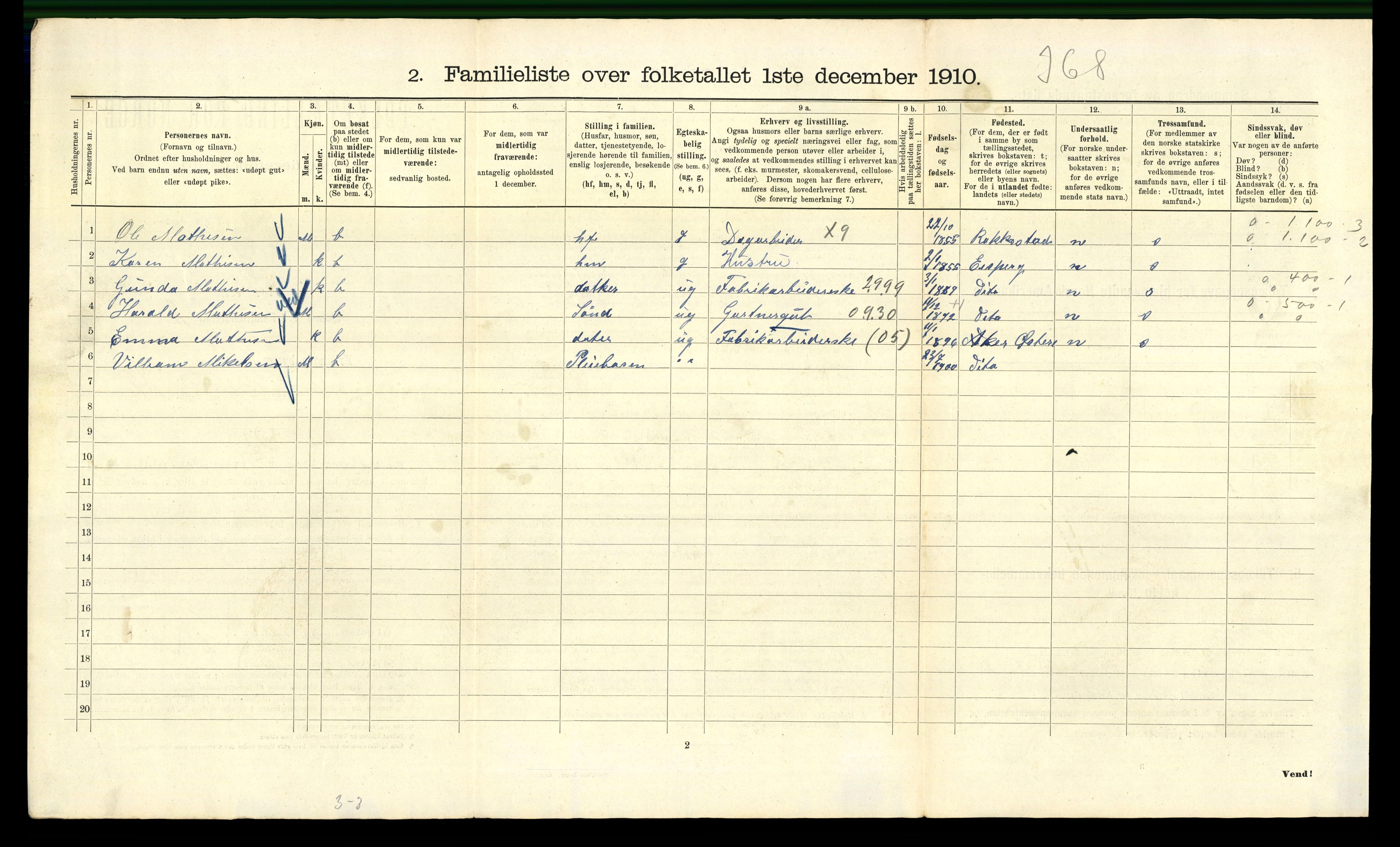 RA, 1910 census for Kristiania, 1910, p. 117940