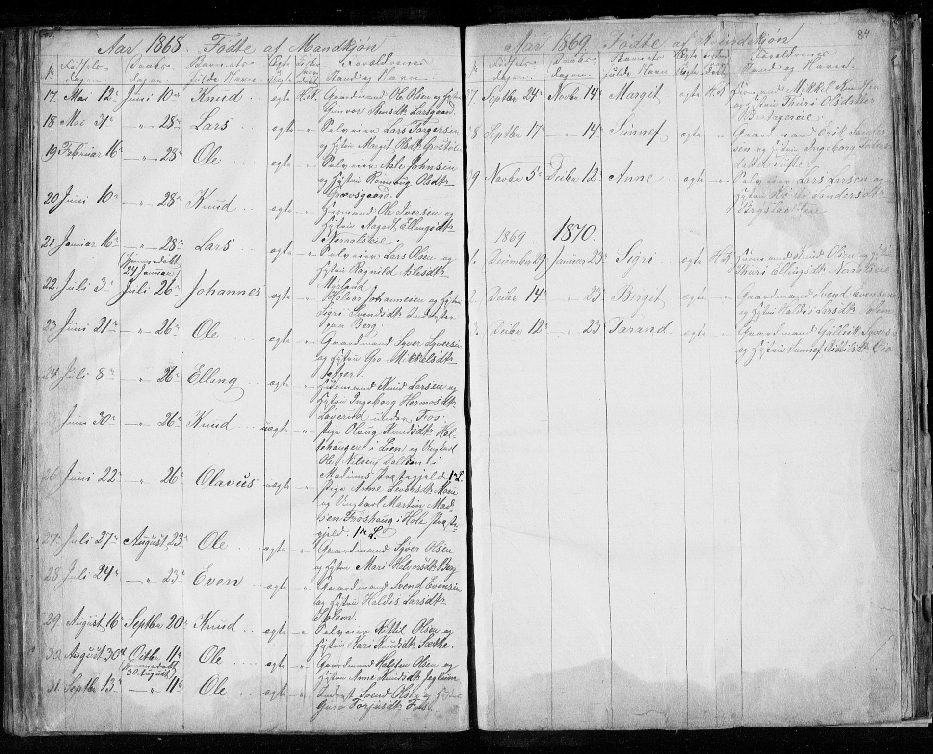 Hol kirkebøker, SAKO/A-227/F/Fa/L0001: Parish register (official) no. I 1, 1850-1870, p. 83-84