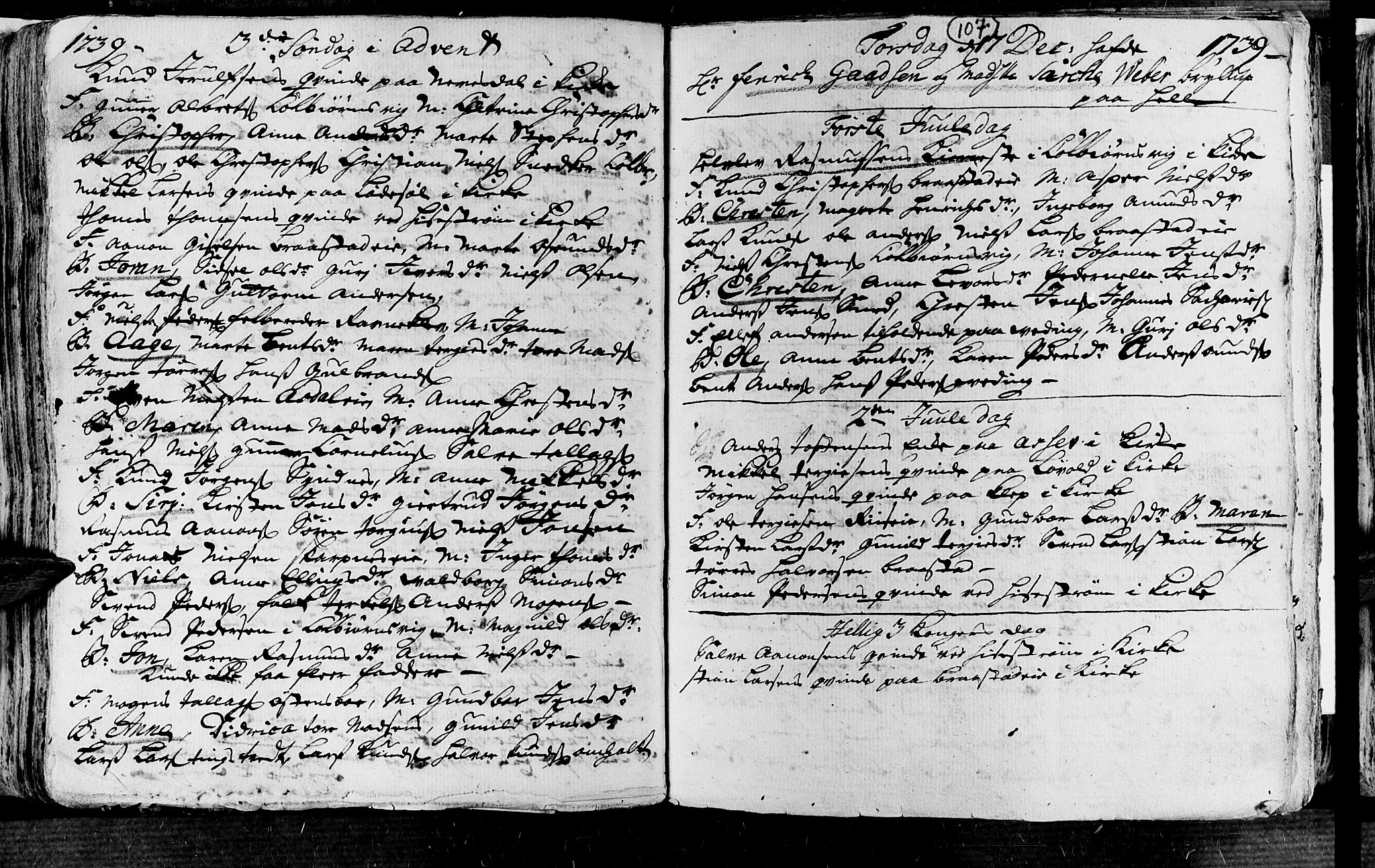 Øyestad sokneprestkontor, AV/SAK-1111-0049/F/Fa/L0004: Parish register (official) no. A 4, 1730-1750, p. 108