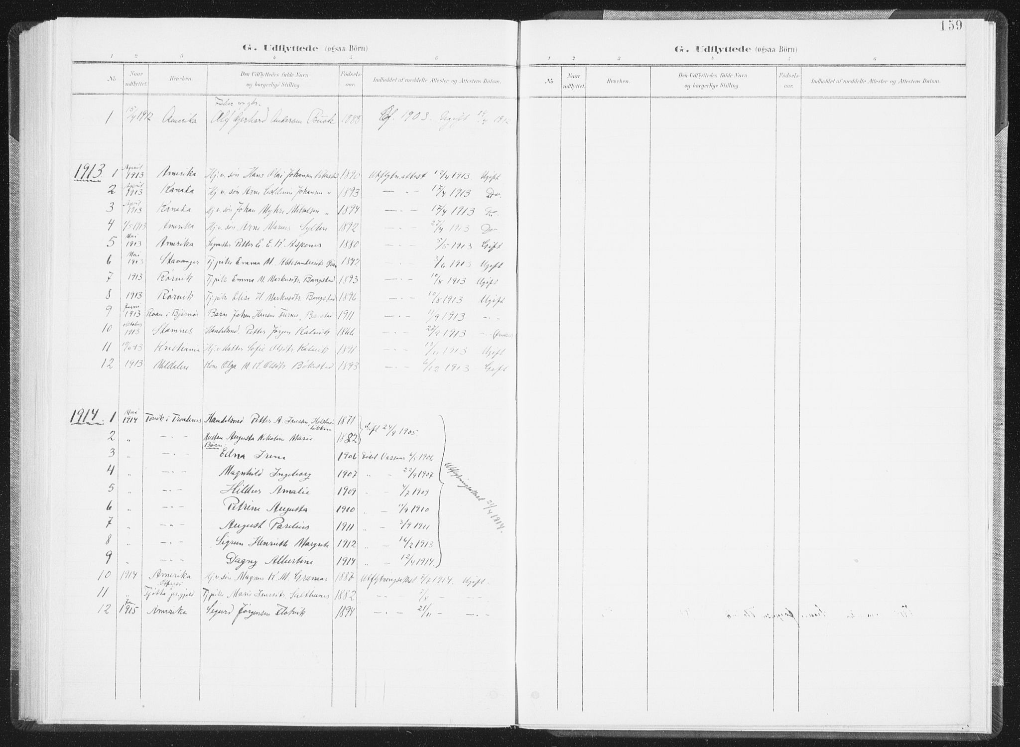 Ministerialprotokoller, klokkerbøker og fødselsregistre - Nordland, SAT/A-1459/810/L0153: Parish register (official) no. 810A12, 1899-1914, p. 159