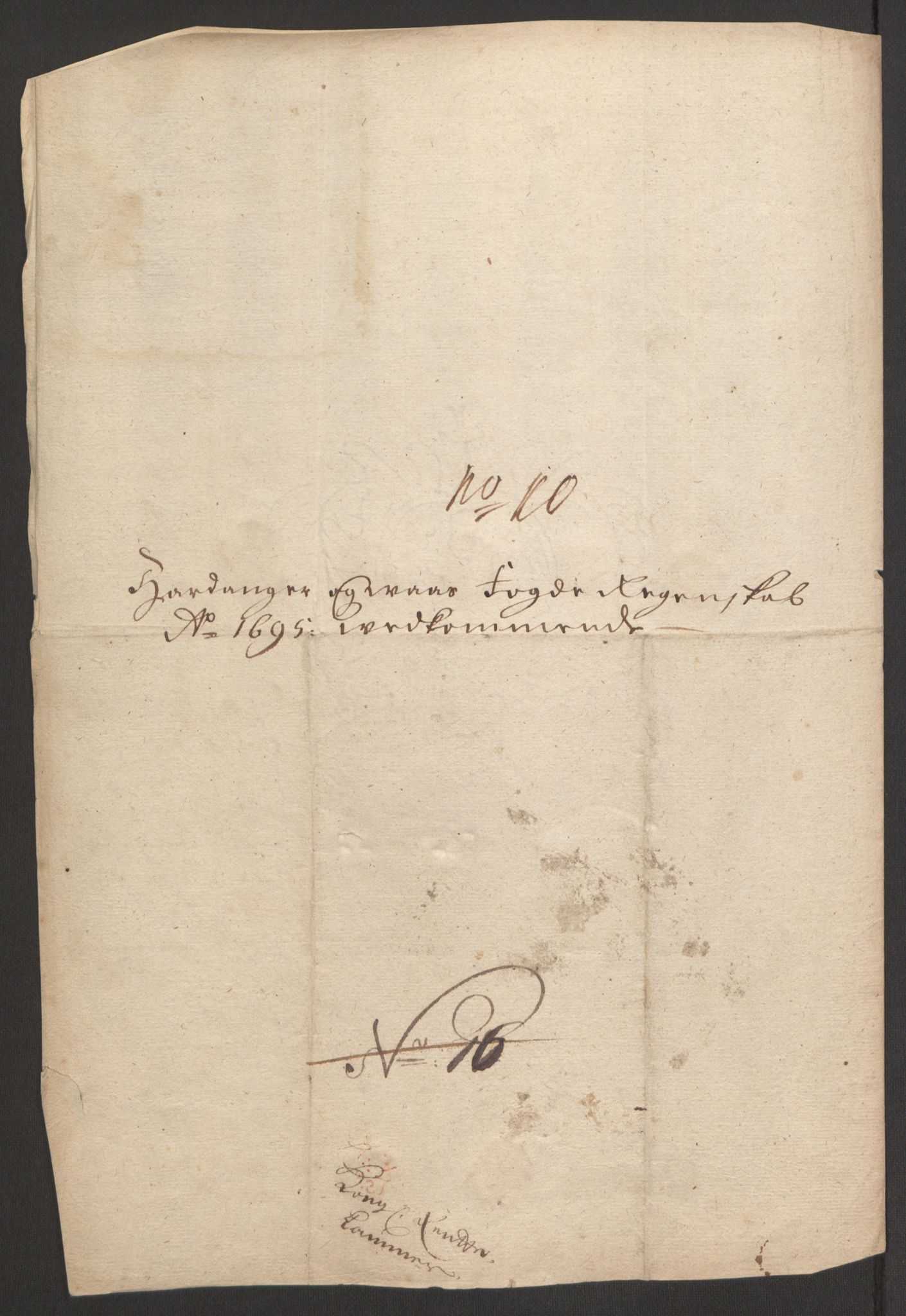 Rentekammeret inntil 1814, Reviderte regnskaper, Fogderegnskap, AV/RA-EA-4092/R48/L2976: Fogderegnskap Sunnhordland og Hardanger, 1695-1696, p. 200