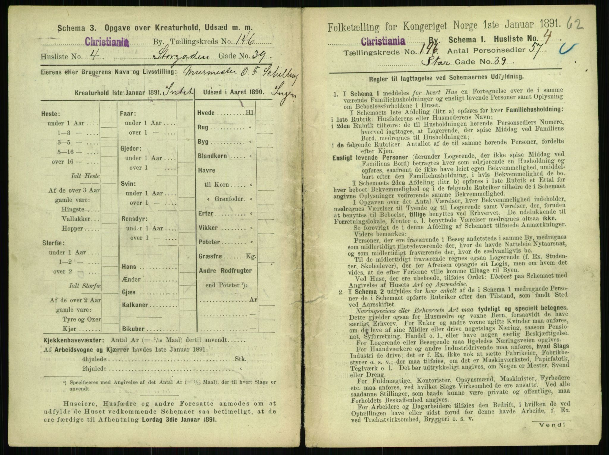 RA, 1891 census for 0301 Kristiania, 1891, p. 80110