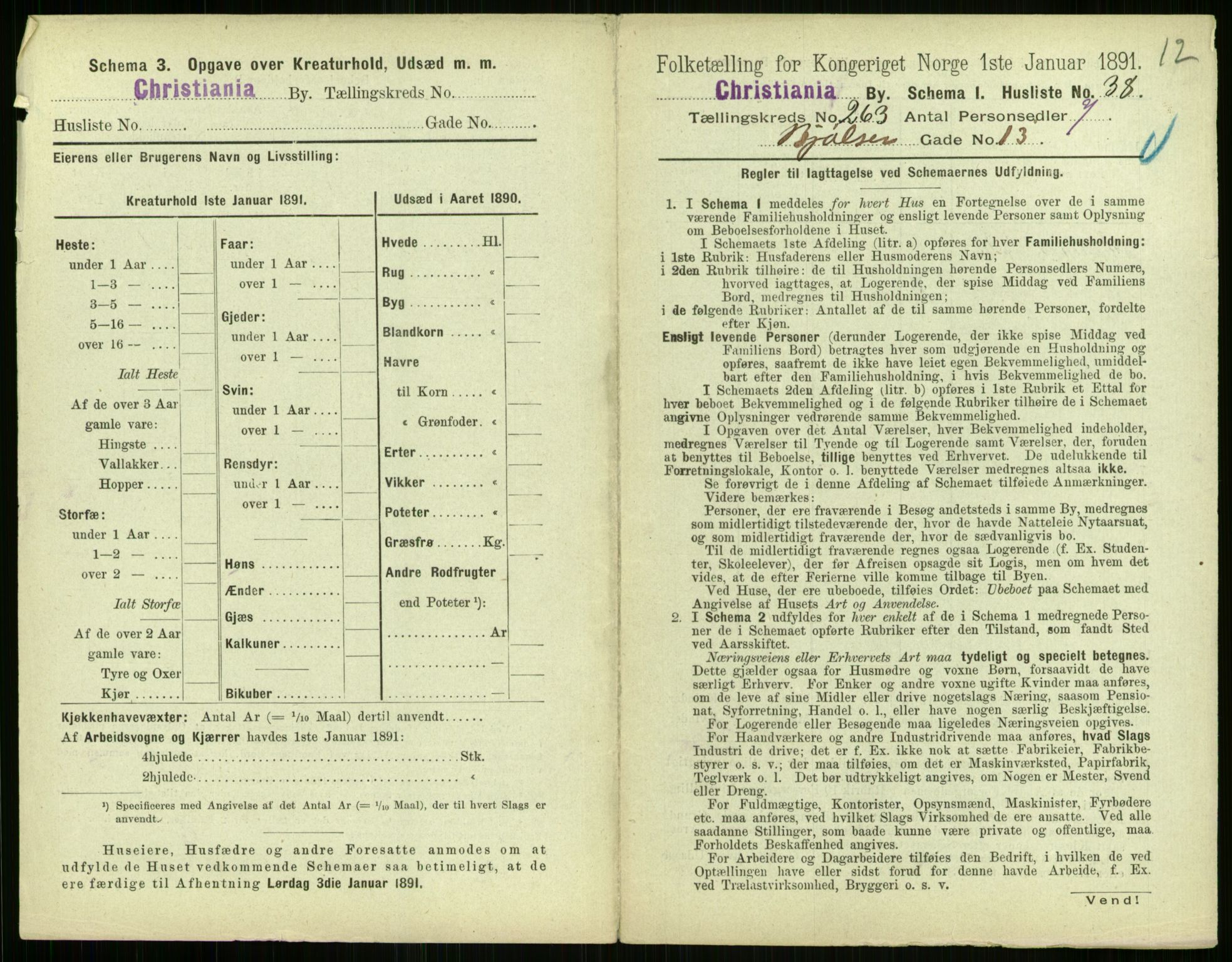 RA, 1891 census for 0301 Kristiania, 1891, p. 159690