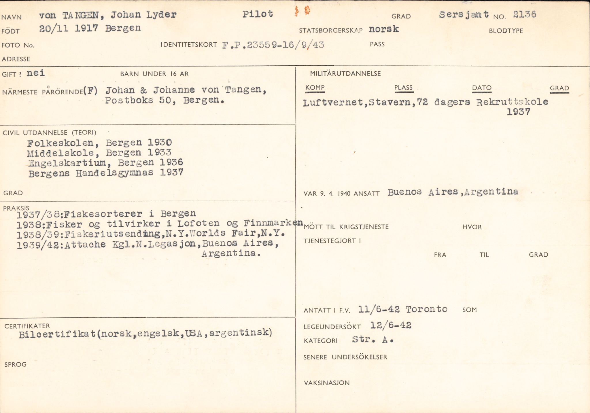 Forsvaret, Forsvarets overkommando/Luftforsvarsstaben, AV/RA-RAFA-4079/P/Pa/L0052: Personellpapirer, 1917, p. 466