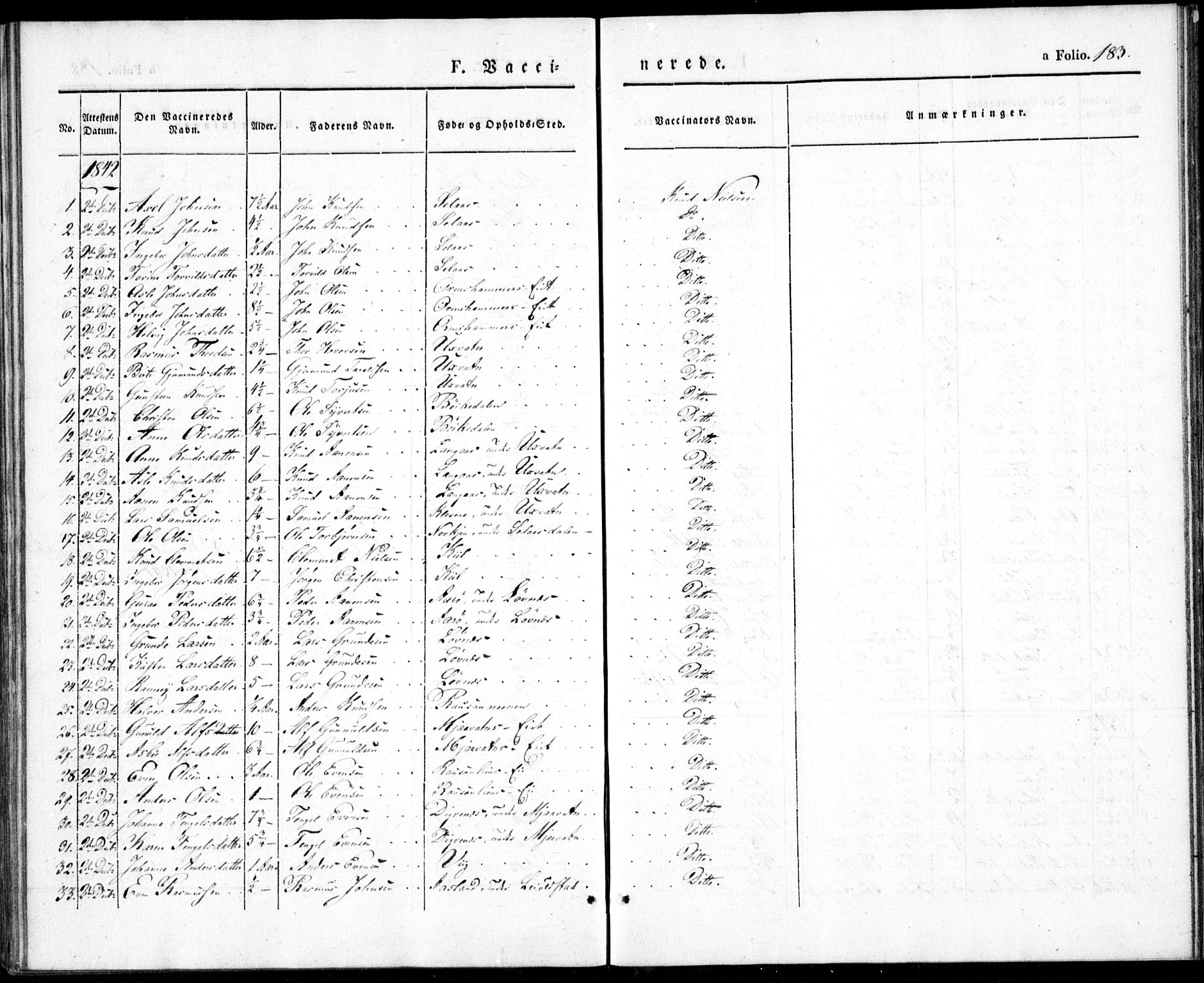 Gjerstad sokneprestkontor, AV/SAK-1111-0014/F/Fa/Fab/L0002: Parish register (official) no. A 2, 1835-1852, p. 183