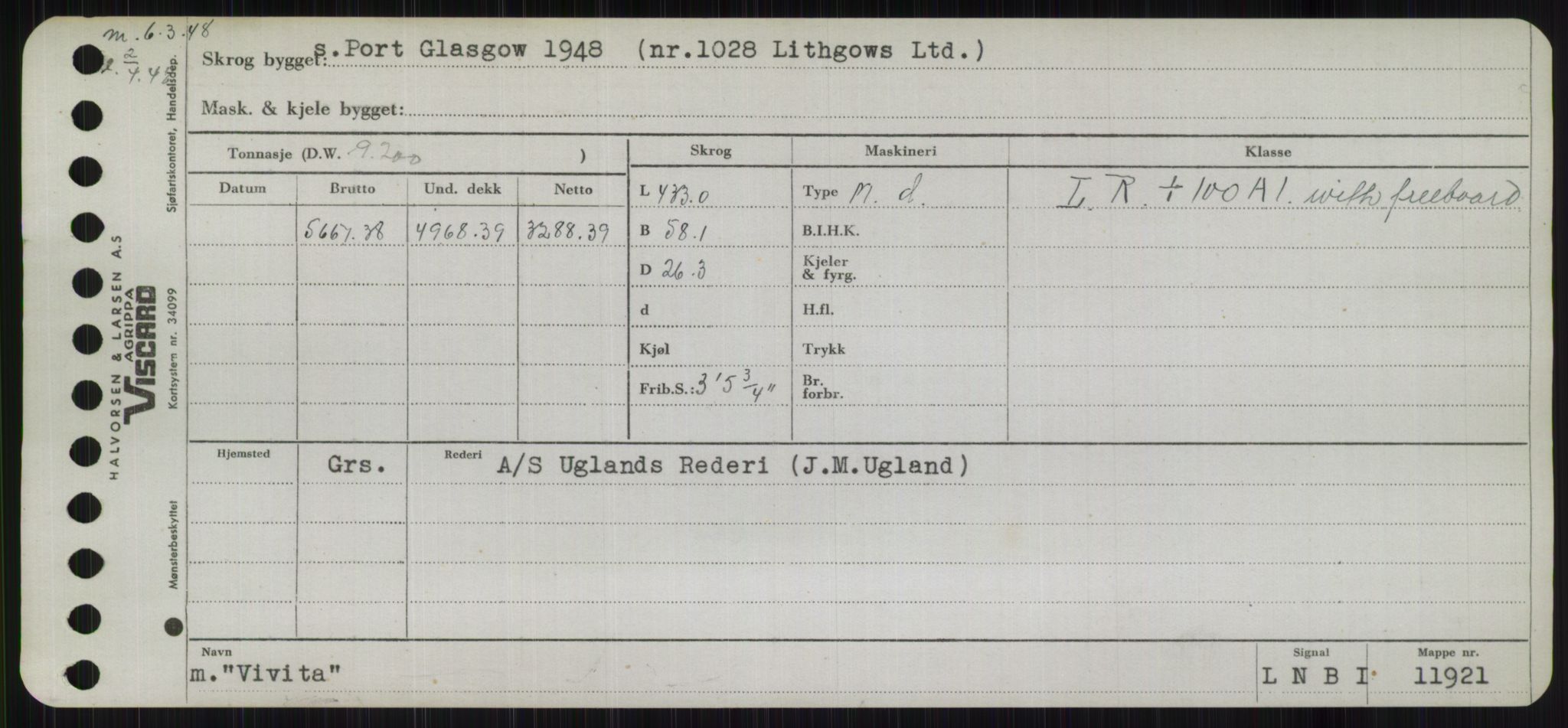 Sjøfartsdirektoratet med forløpere, Skipsmålingen, RA/S-1627/H/Hb/L0005: Fartøy, T-Å, p. 347