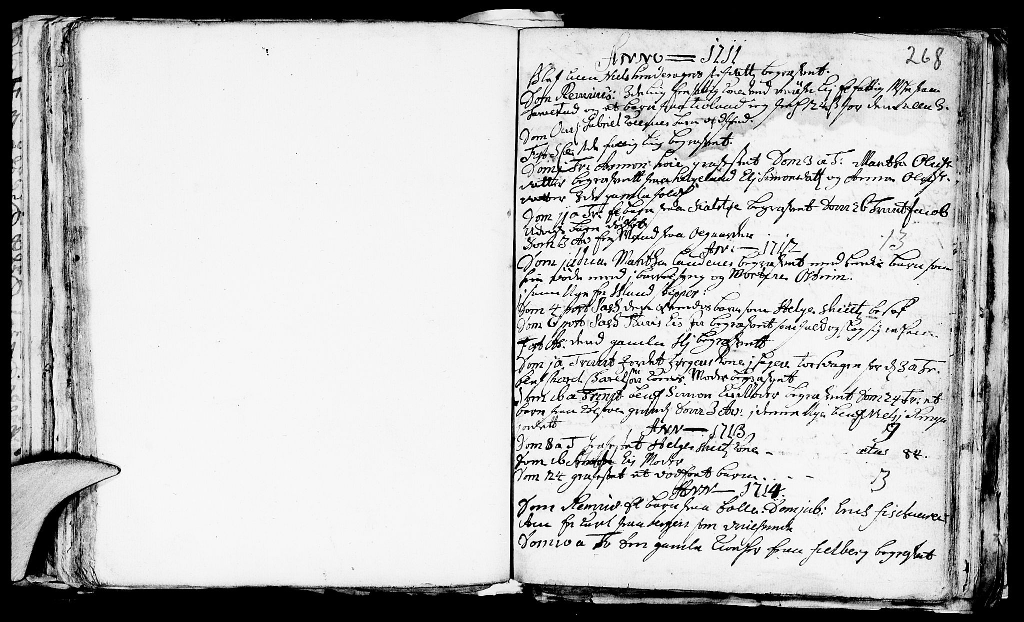Avaldsnes sokneprestkontor, SAST/A -101851/H/Ha/Haa/L0001: Parish register (official) no. A 1, 1711-1764, p. 268