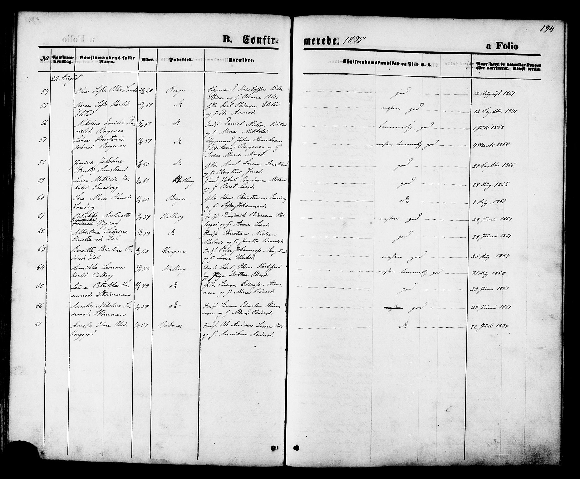 Ministerialprotokoller, klokkerbøker og fødselsregistre - Nordland, AV/SAT-A-1459/880/L1132: Parish register (official) no. 880A06, 1869-1887, p. 194