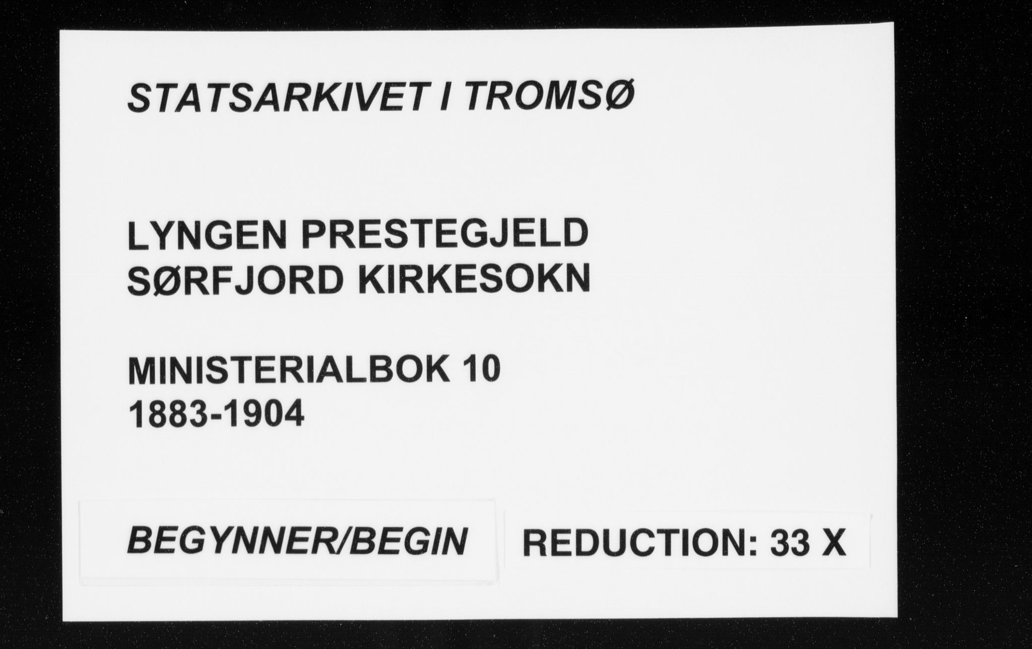 Lyngen sokneprestembete, AV/SATØ-S-1289/H/He/Hea/L0010kirke: Parish register (official) no. 10, 1883-1904