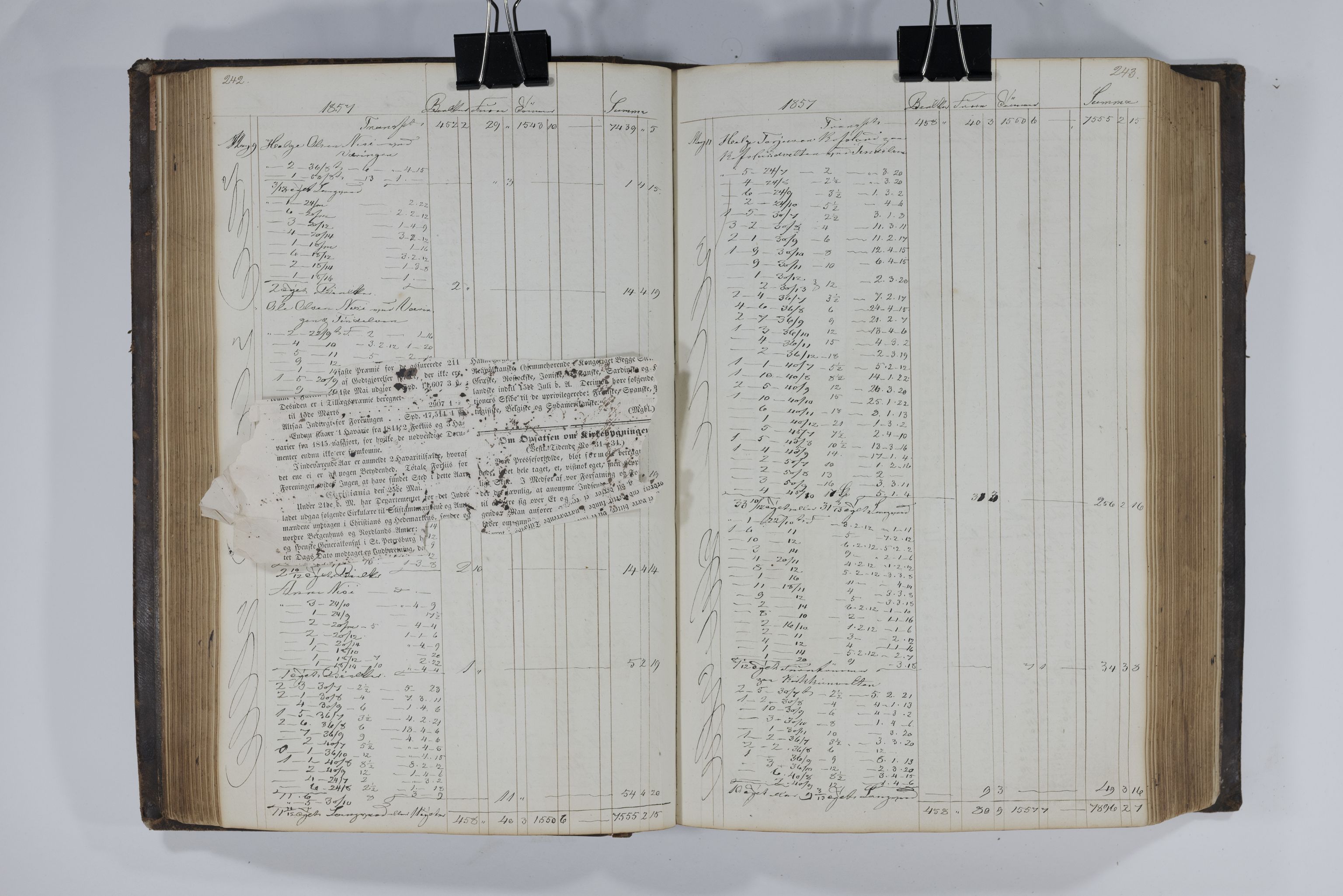 Blehr/ Kjellestad, TEMU/TGM-A-1212/E/Ea/L0001: Merkebok, 1847-1858, p. 124