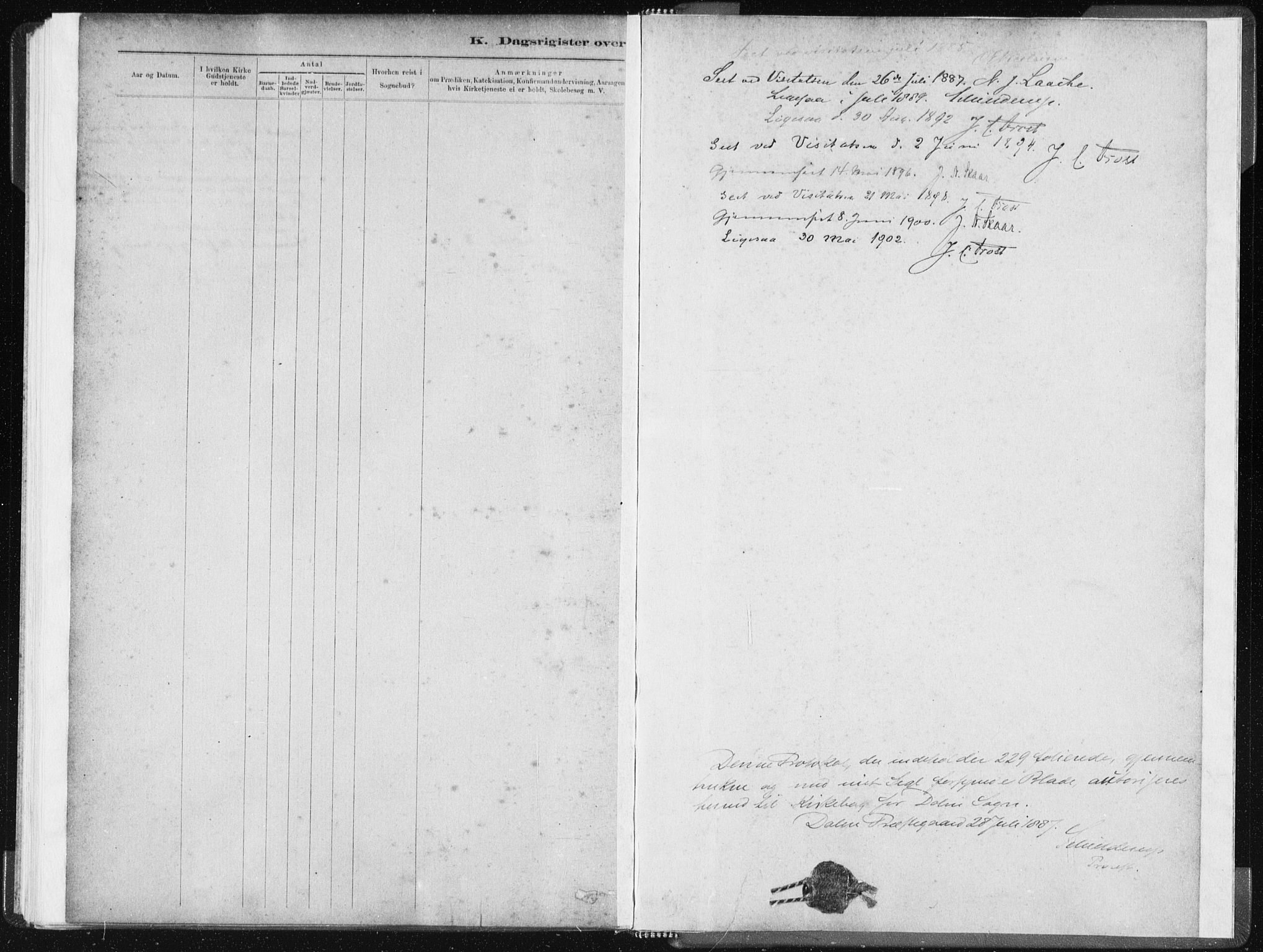 Ministerialprotokoller, klokkerbøker og fødselsregistre - Sør-Trøndelag, AV/SAT-A-1456/634/L0533: Parish register (official) no. 634A09, 1882-1901