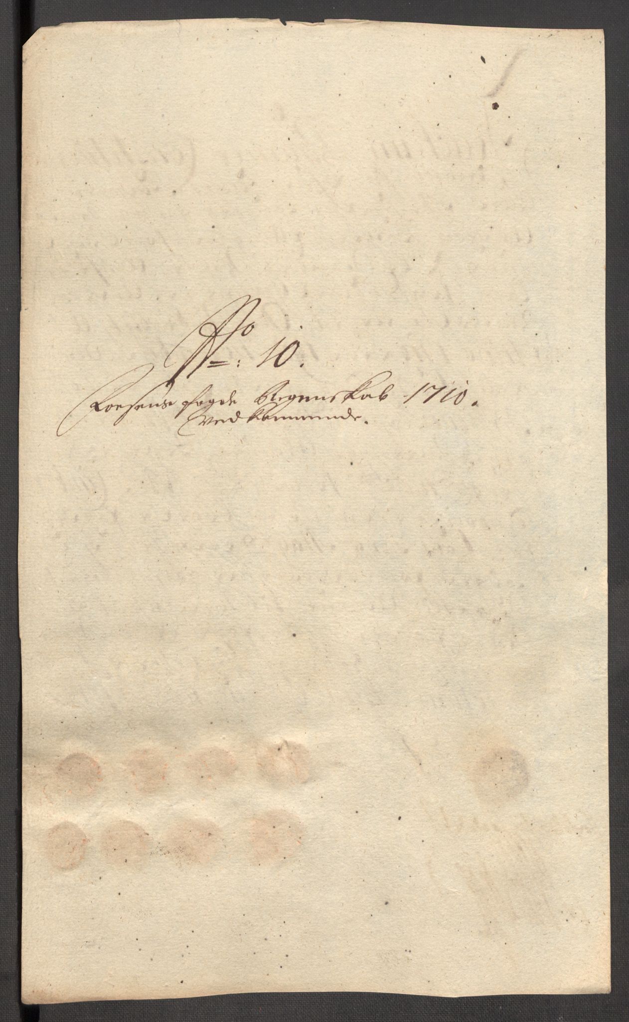 Rentekammeret inntil 1814, Reviderte regnskaper, Fogderegnskap, RA/EA-4092/R57/L3859: Fogderegnskap Fosen, 1710, p. 108