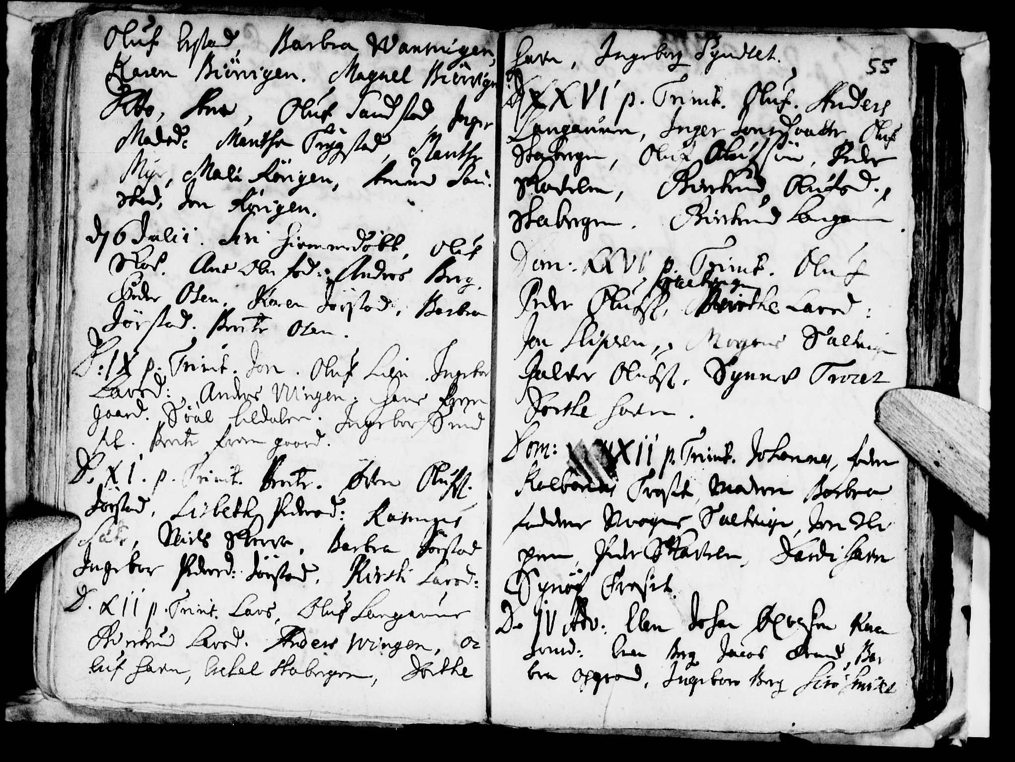 Ministerialprotokoller, klokkerbøker og fødselsregistre - Nord-Trøndelag, SAT/A-1458/722/L0214: Parish register (official) no. 722A01, 1692-1718, p. 55