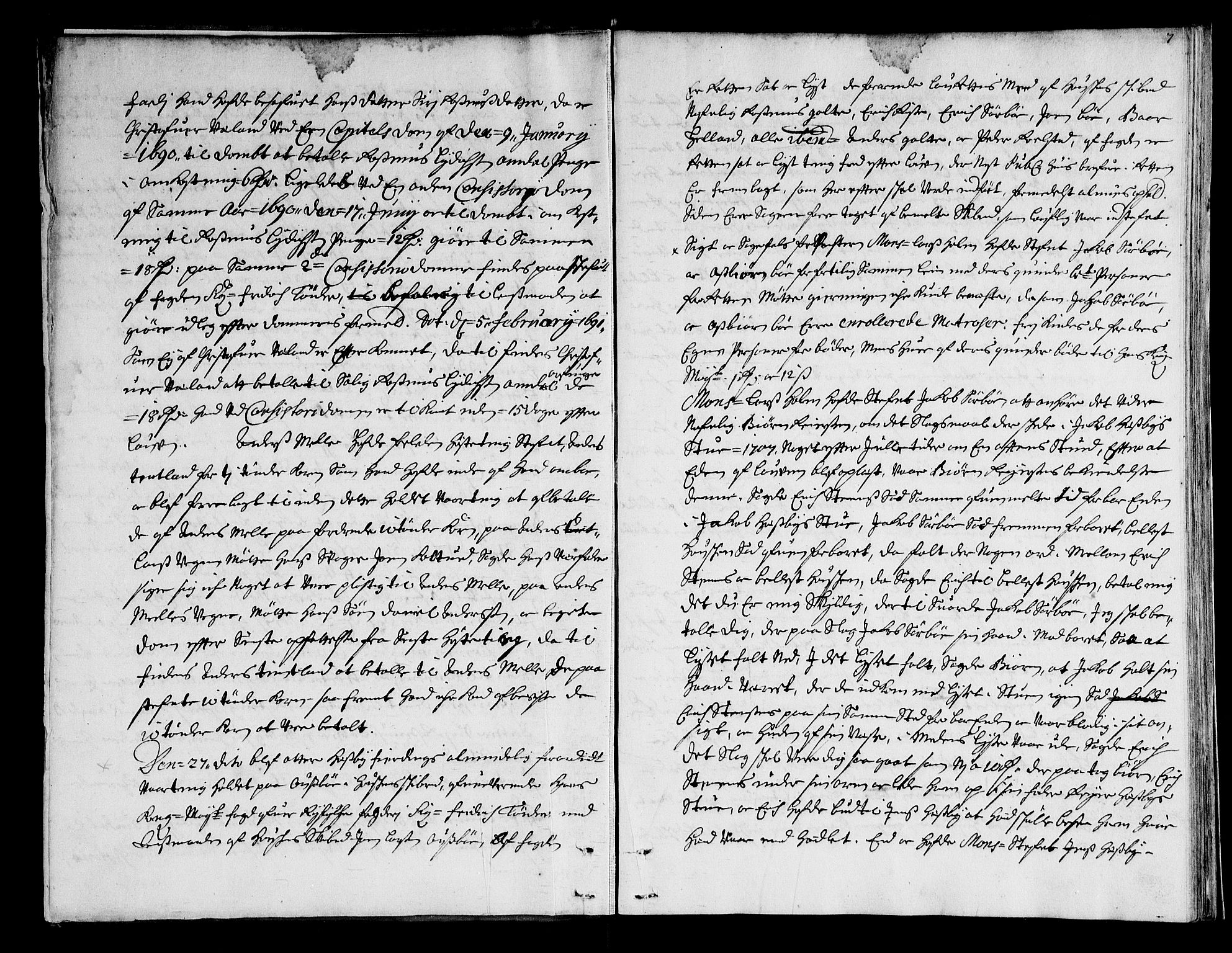 Ryfylke tingrett, AV/SAST-A-100055/001/I/IB/IBBa/L0037: Tingbok, Karmsund og Hesby, 1708, p. 6b-7a