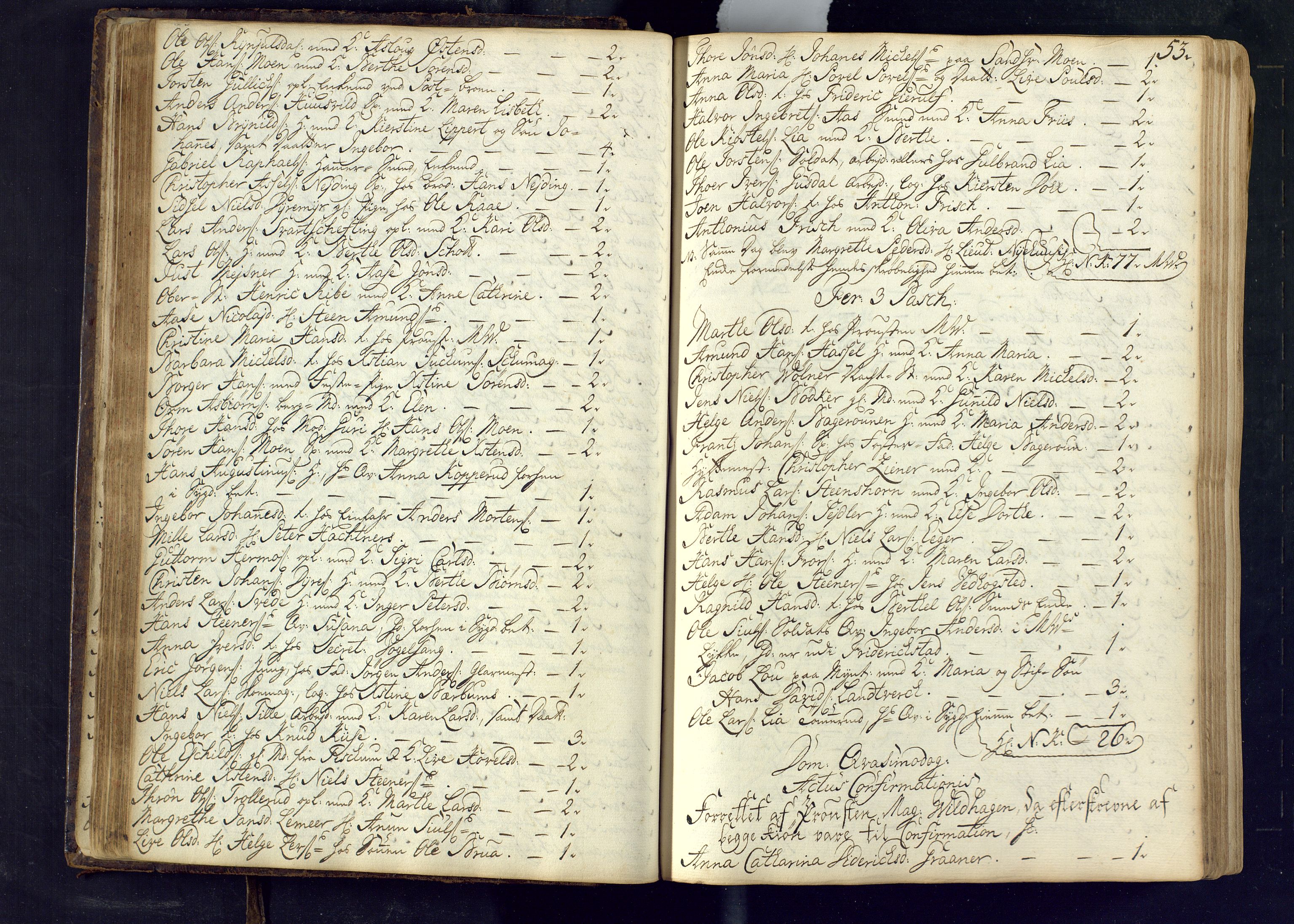 Kongsberg kirkebøker, SAKO/A-22/M/Ma/L0002: Communicants register no. 2, 1739-1745, p. 53