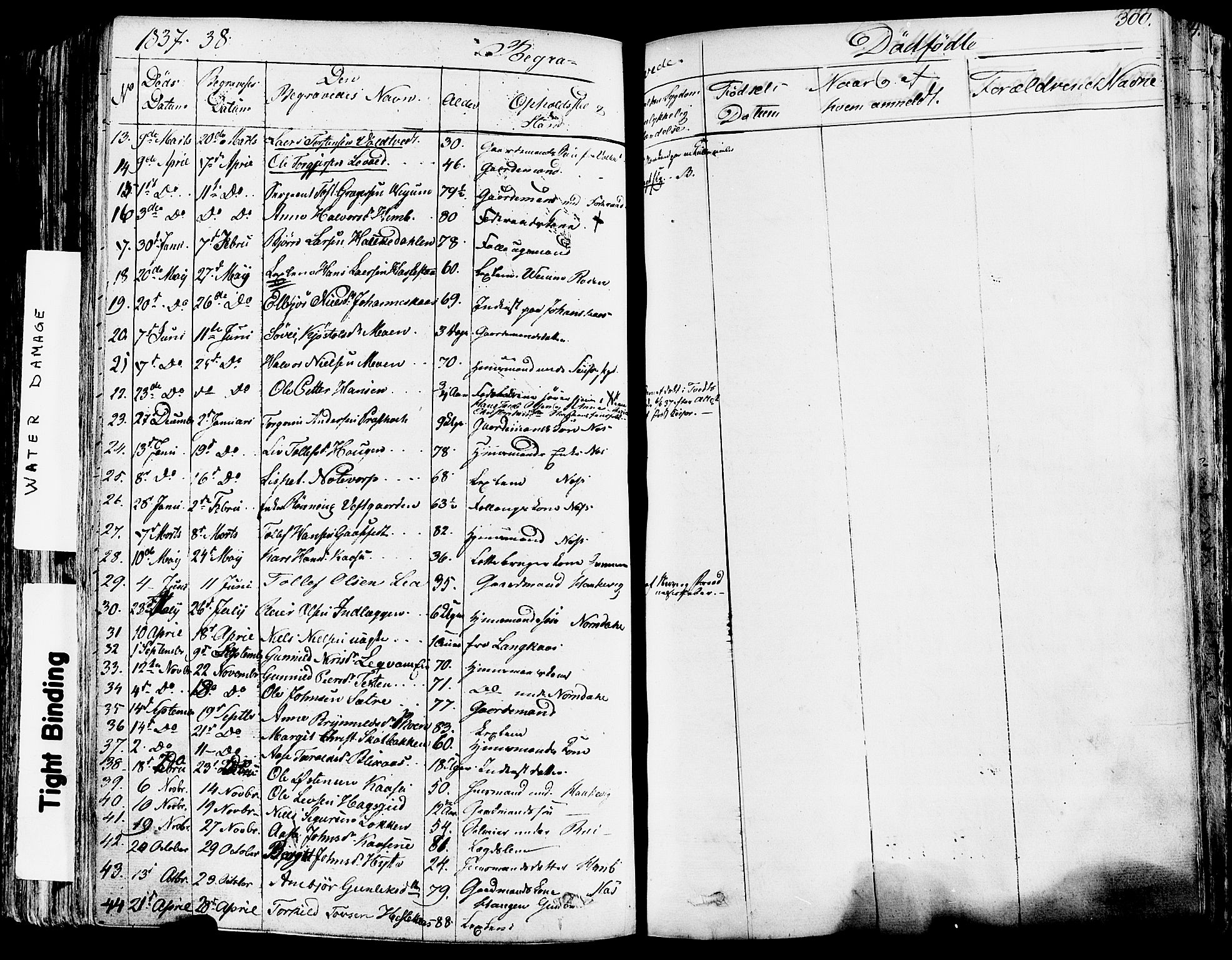 Sauherad kirkebøker, AV/SAKO-A-298/F/Fa/L0006: Parish register (official) no. I 6, 1827-1850, p. 300