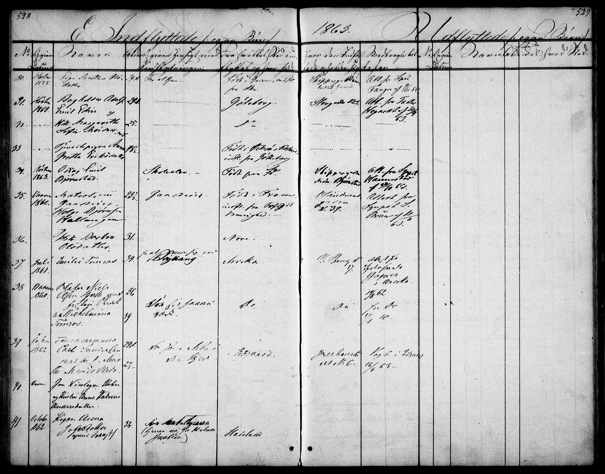 Oslo domkirke Kirkebøker, AV/SAO-A-10752/F/Fa/L0028: Parish register (official) no. 28, 1840-1876, p. 528-529