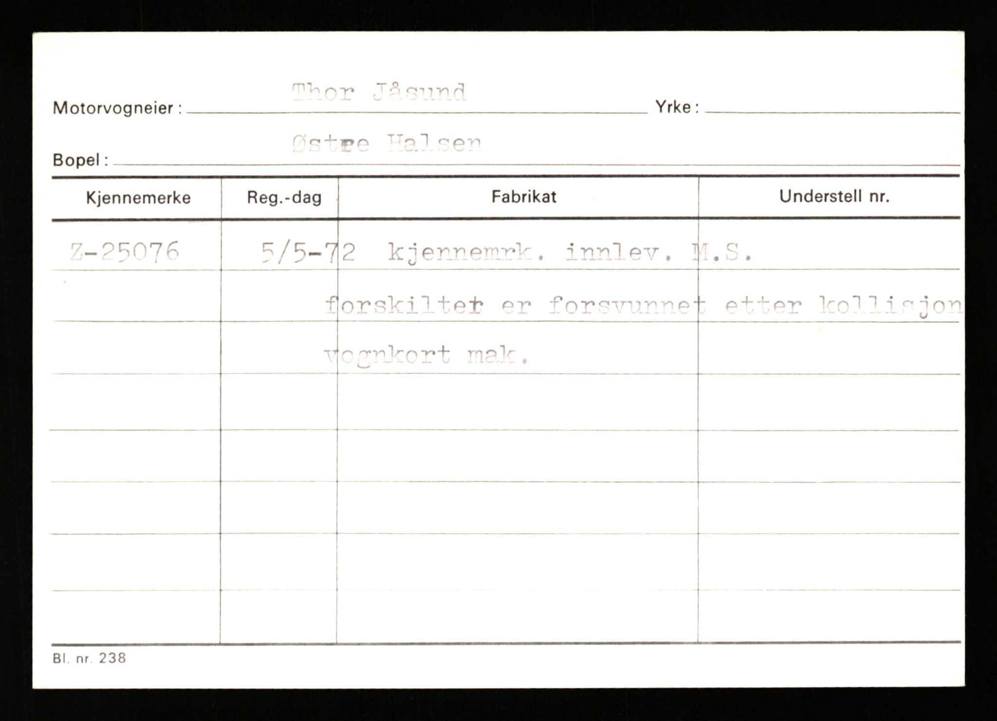 Stavanger trafikkstasjon, AV/SAST-A-101942/0/G/L0005: Registreringsnummer: 23000 - 34245, 1930-1971, p. 539