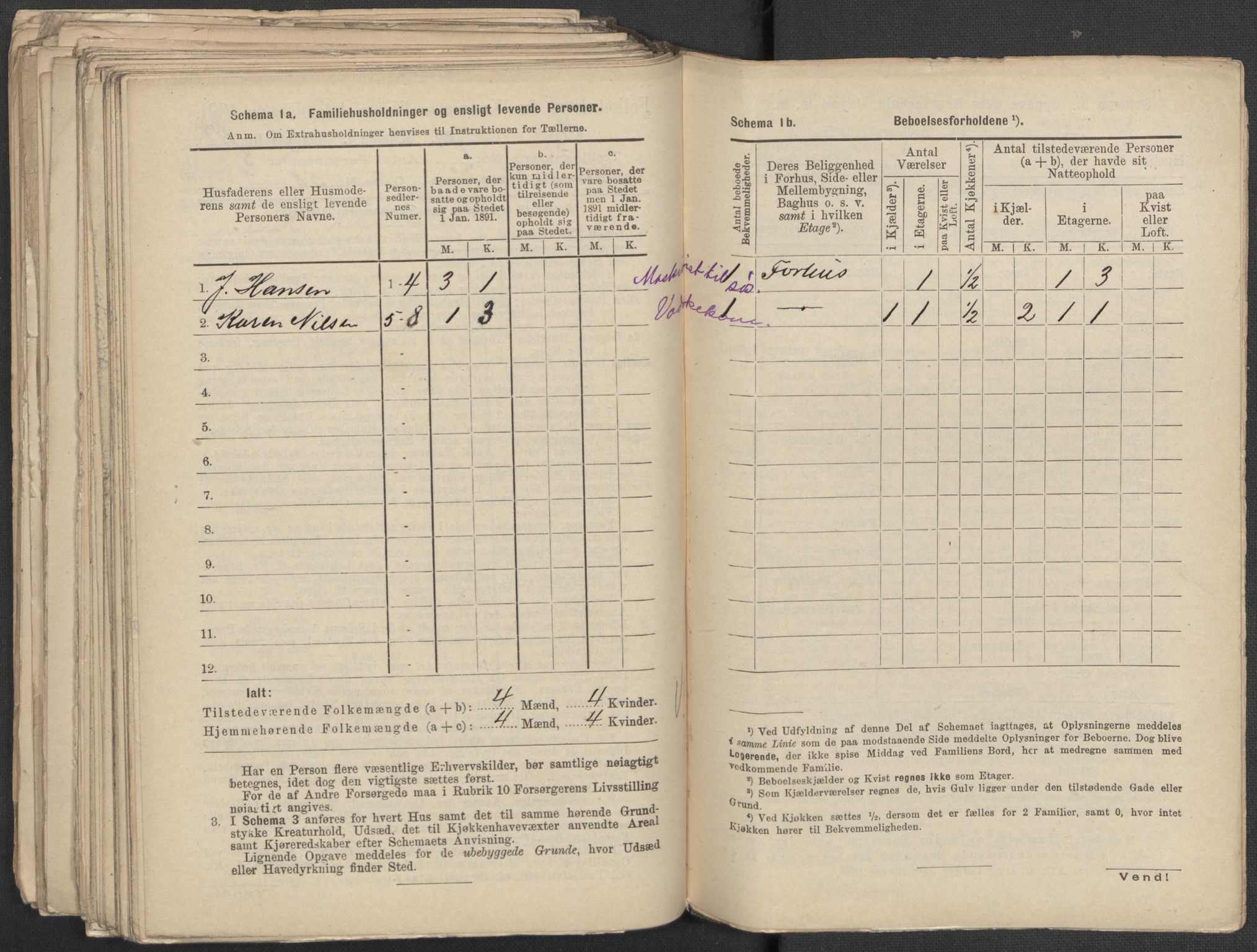 RA, 1891 Census for 1301 Bergen, 1891, p. 379