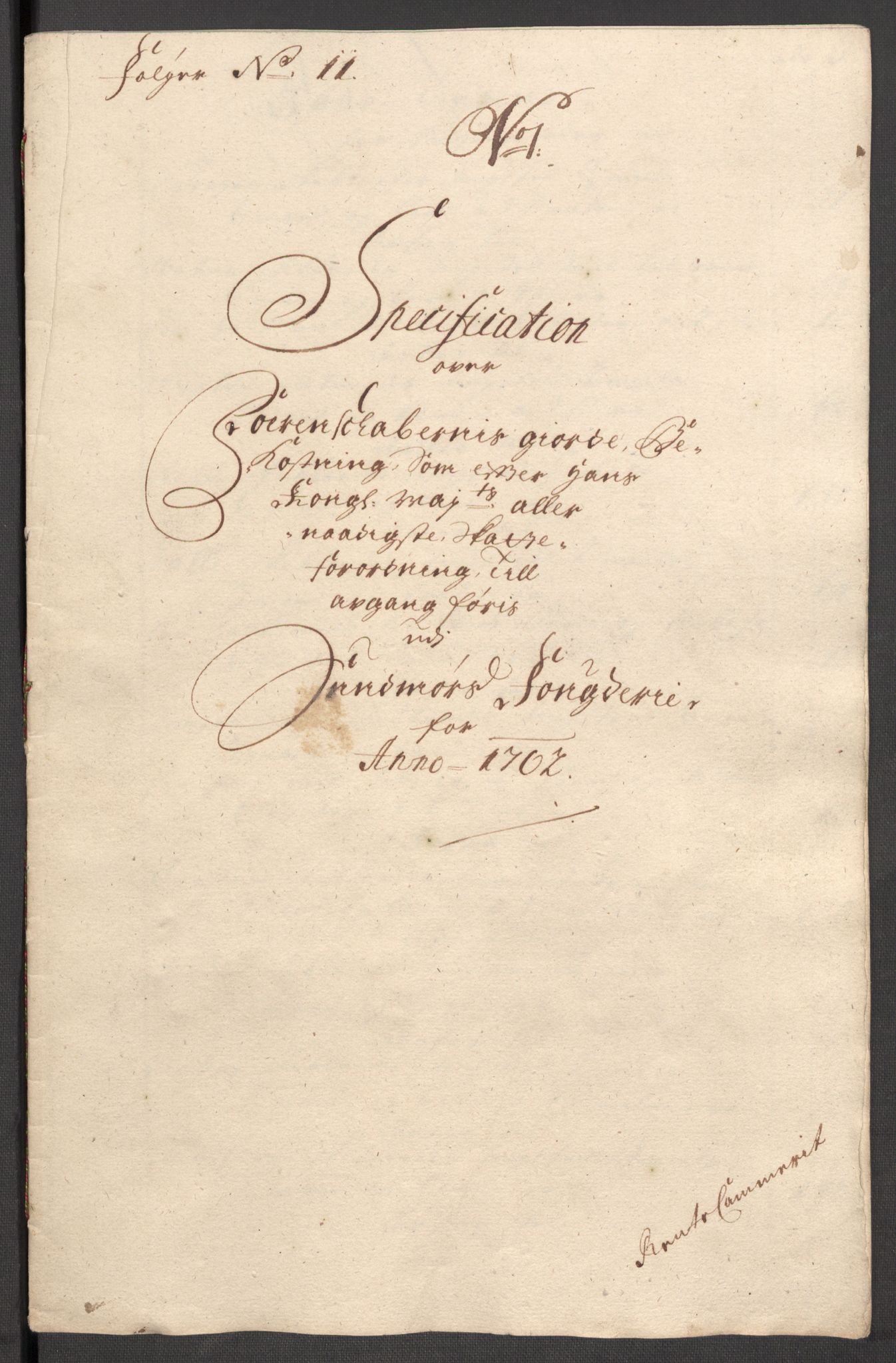 Rentekammeret inntil 1814, Reviderte regnskaper, Fogderegnskap, RA/EA-4092/R54/L3559: Fogderegnskap Sunnmøre, 1702-1703, p. 167