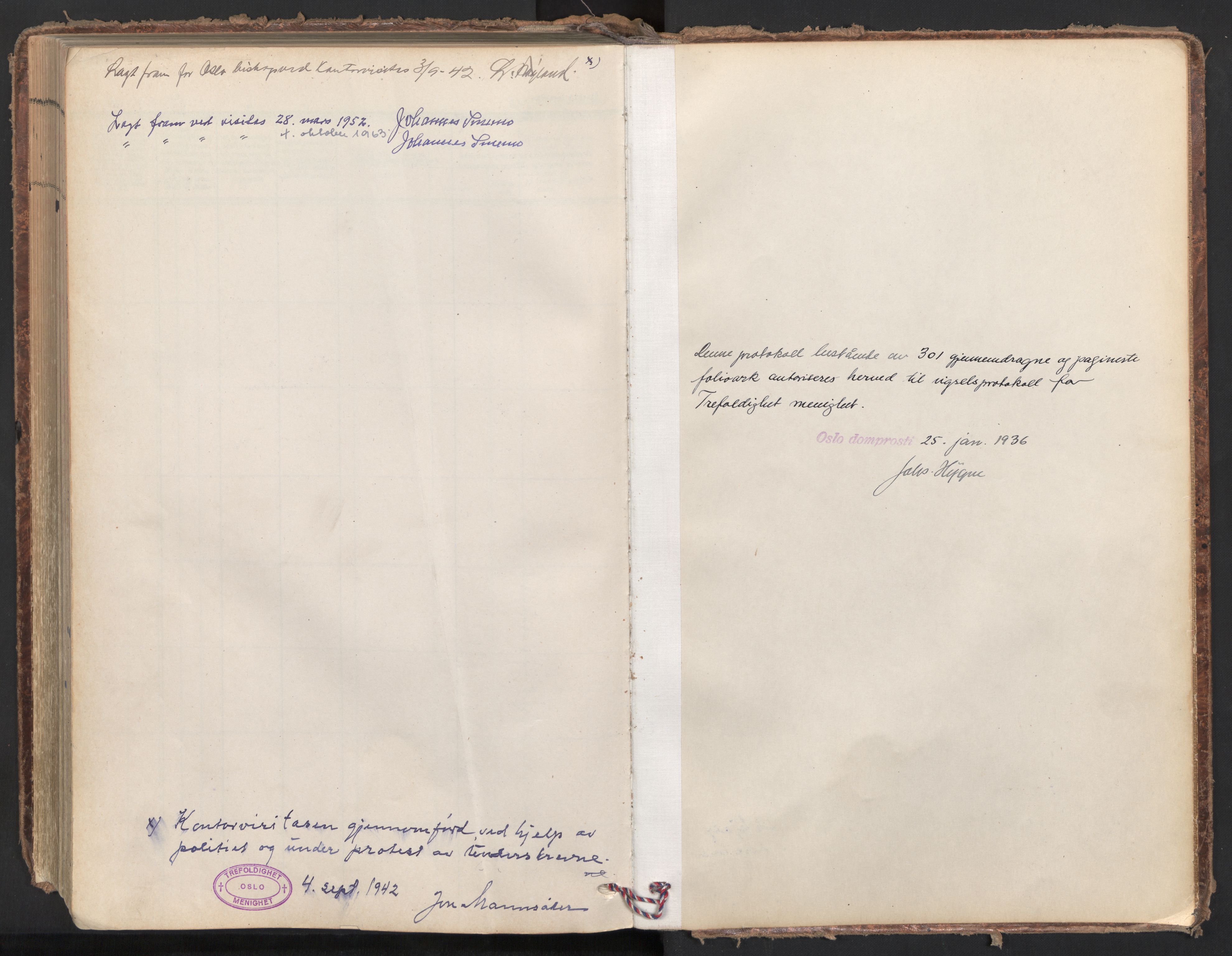 Trefoldighet prestekontor Kirkebøker, AV/SAO-A-10882/F/Fc/L0010: Parish register (official) no. III 10, 1936-1954