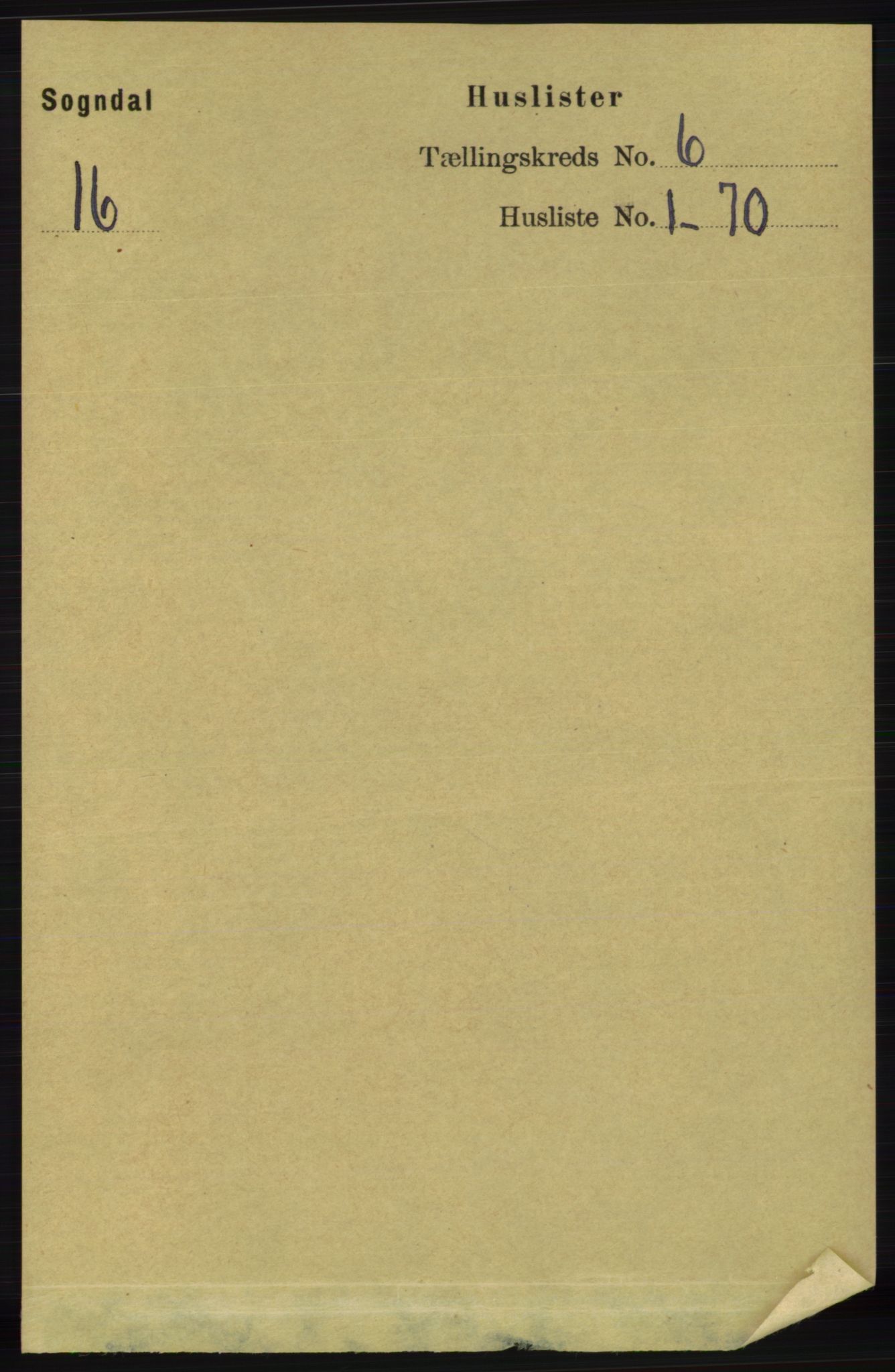RA, 1891 census for 1111 Sokndal, 1891, p. 1568
