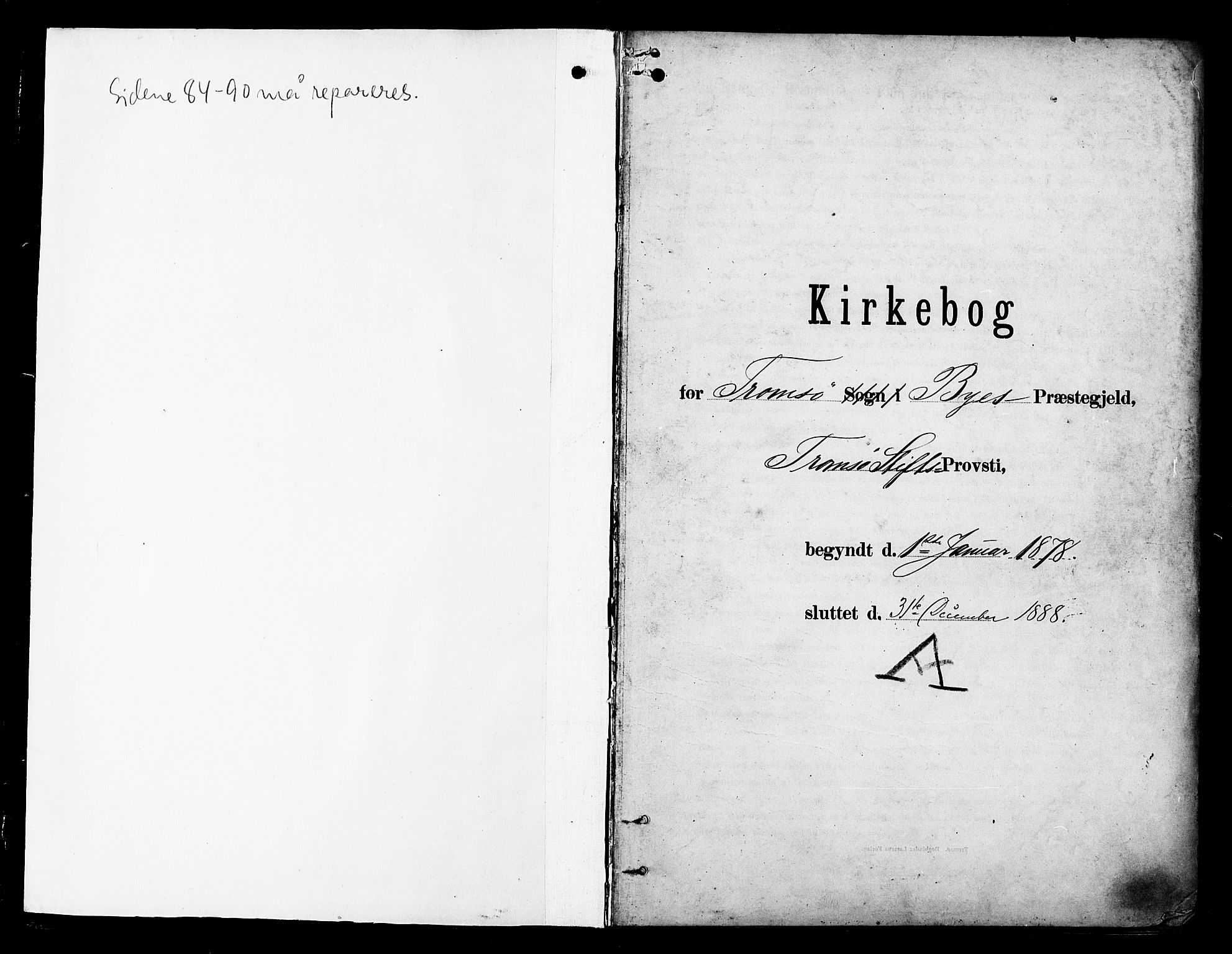 Tromsø sokneprestkontor/stiftsprosti/domprosti, AV/SATØ-S-1343/G/Ga/L0014kirke: Parish register (official) no. 14, 1878-1888