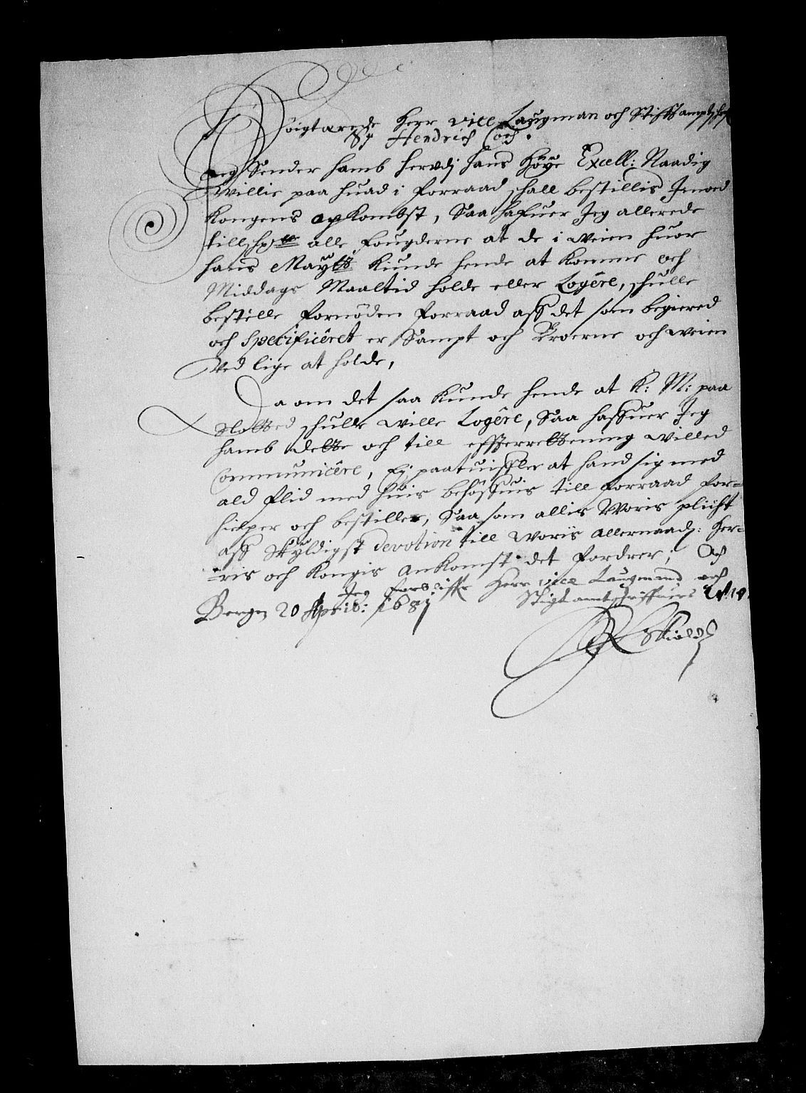 Rentekammeret inntil 1814, Reviderte regnskaper, Stiftamtstueregnskaper, Bergen stiftamt, AV/RA-EA-6043/R/Rc/L0065: Bergen stiftamt, 1673-1682