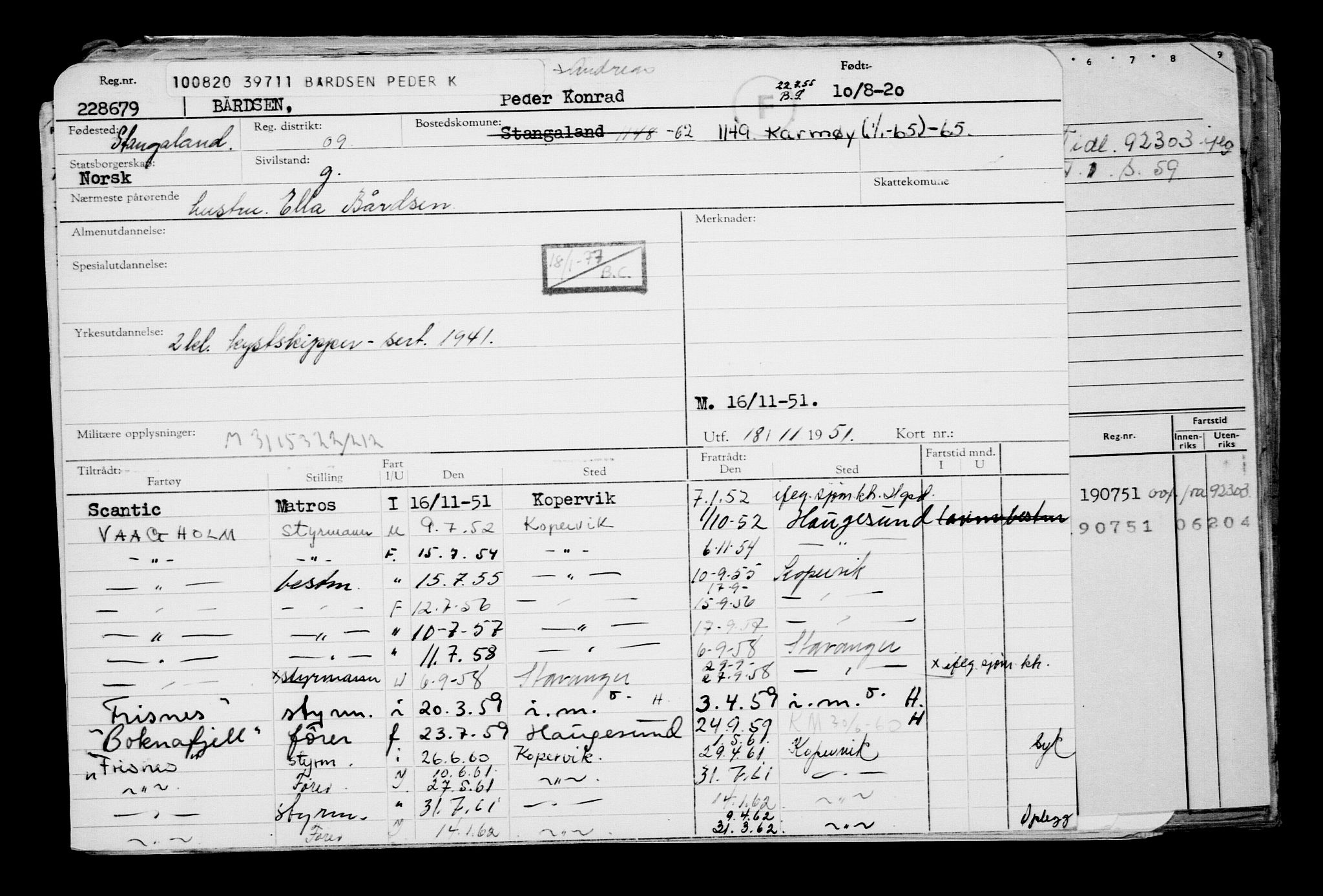 Direktoratet for sjømenn, AV/RA-S-3545/G/Gb/L0184: Hovedkort, 1920, p. 194