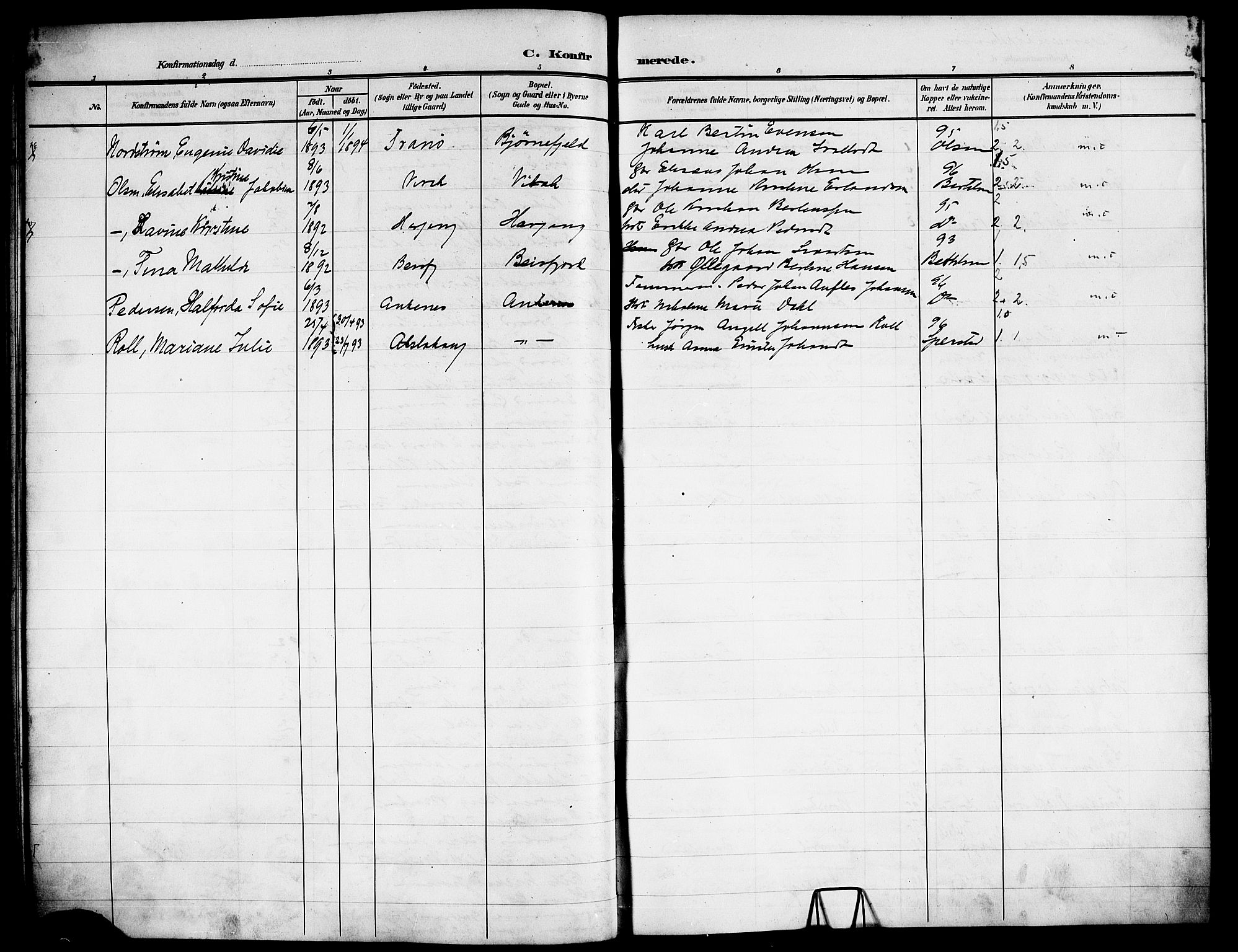 Ministerialprotokoller, klokkerbøker og fødselsregistre - Nordland, AV/SAT-A-1459/866/L0955: Parish register (copy) no. 866C04, 1905-1914