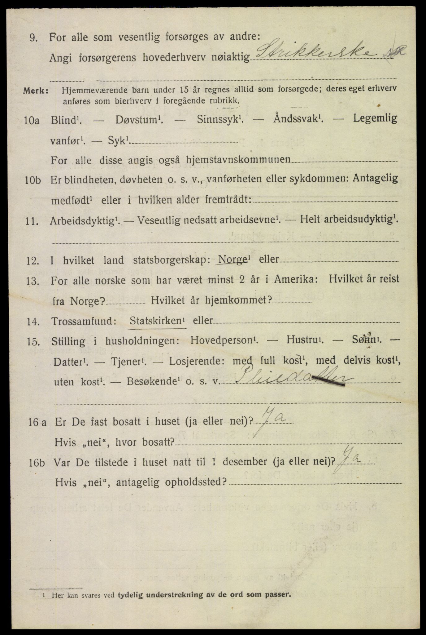 SAH, 1920 census for Hof, 1920, p. 4748