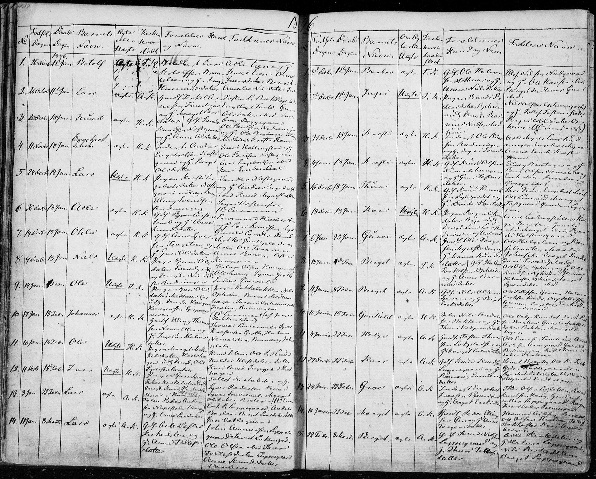 Ål kirkebøker, SAKO/A-249/F/Fa/L0005: Parish register (official) no. I 5, 1825-1848, p. 139