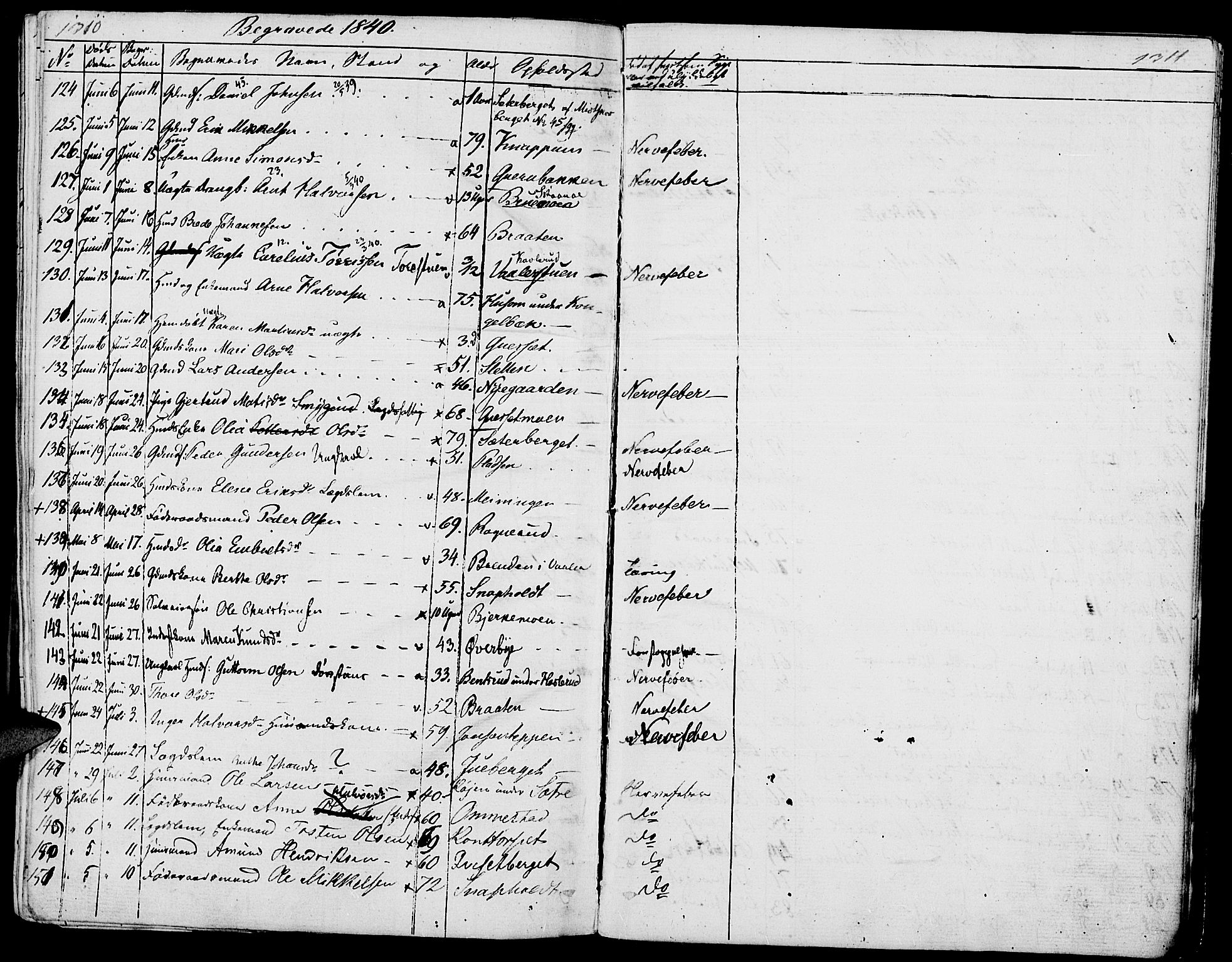 Hof prestekontor, AV/SAH-PREST-038/H/Ha/Haa/L0006: Parish register (official) no. 6, 1822-1841, p. 1310-1311